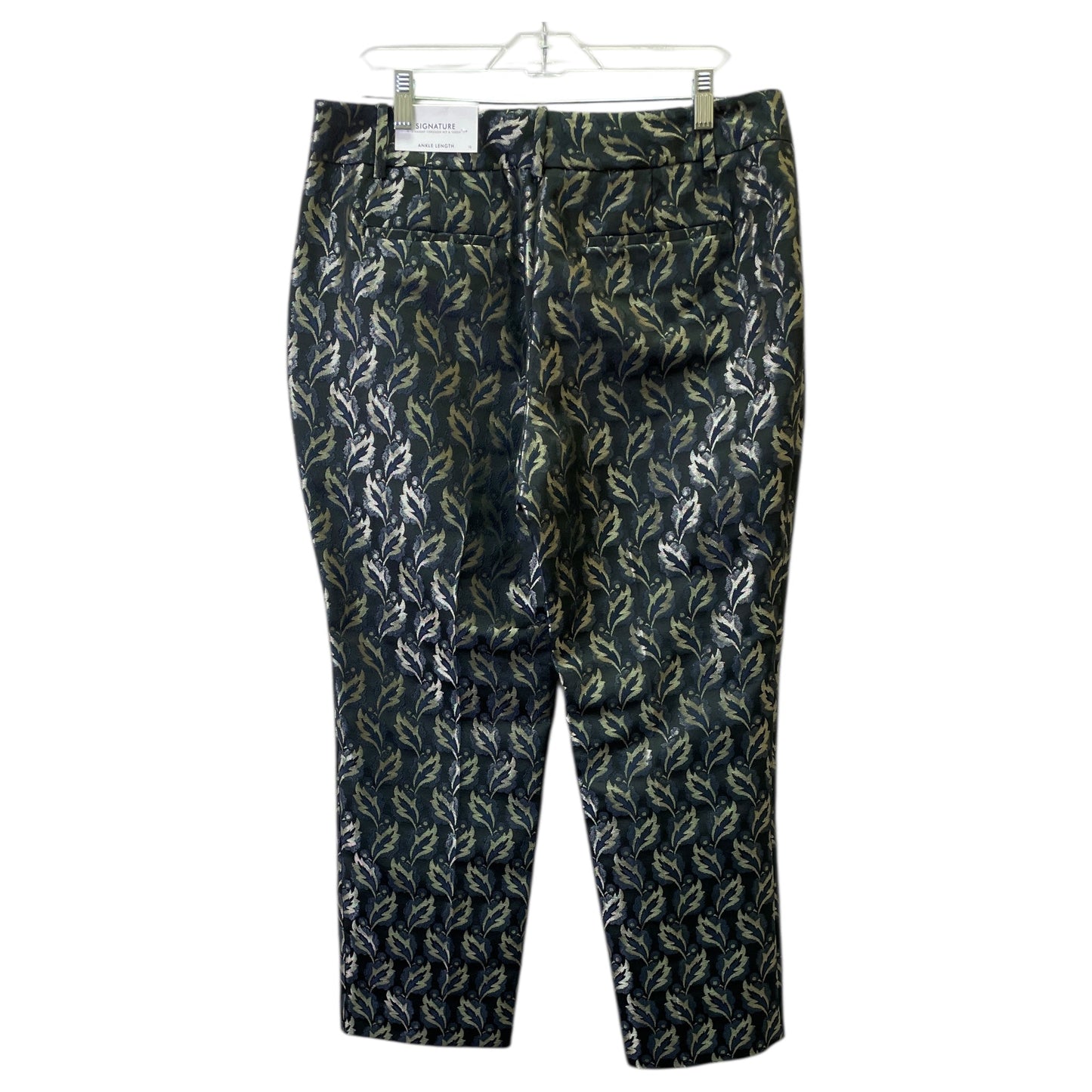 Pants Dress By Ann Taylor In Black & Gold, Size:10