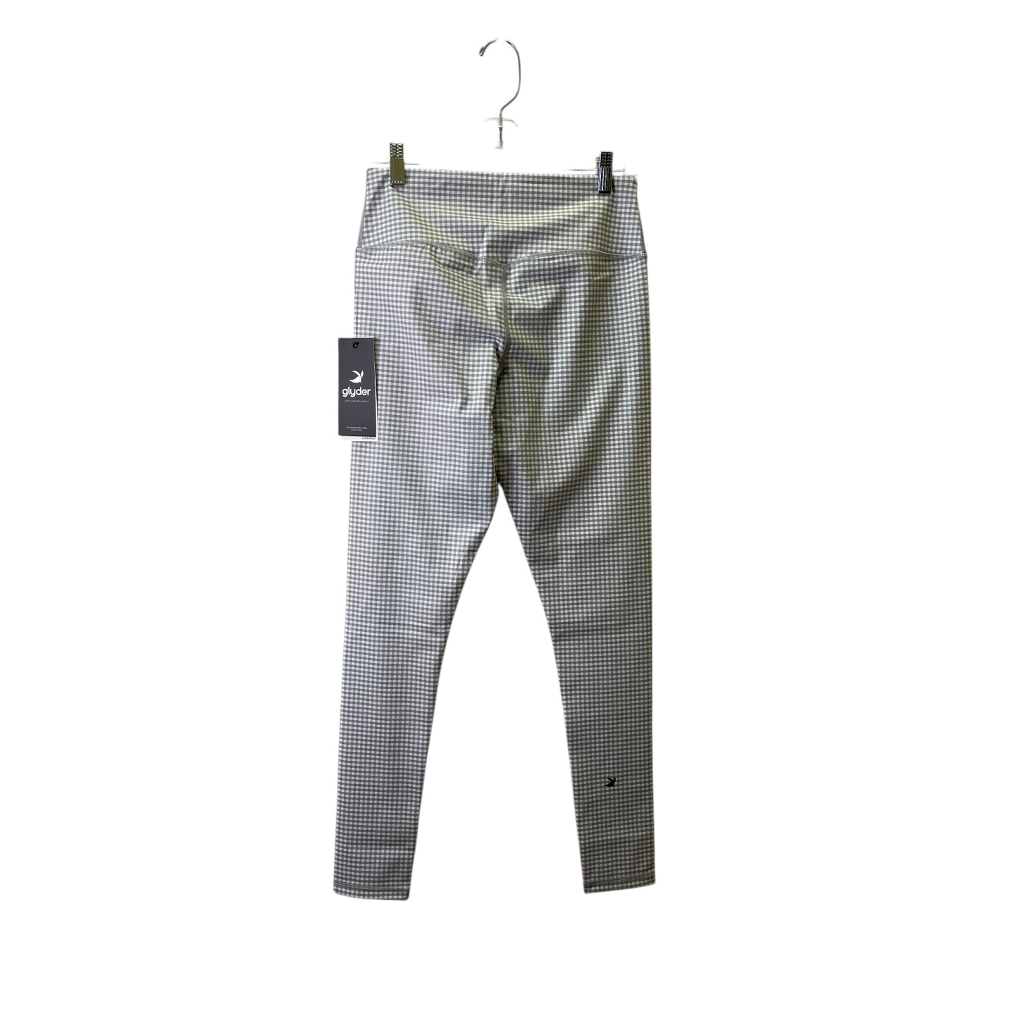 Athletic Leggings By GLYDER In Grey & White, Size:L