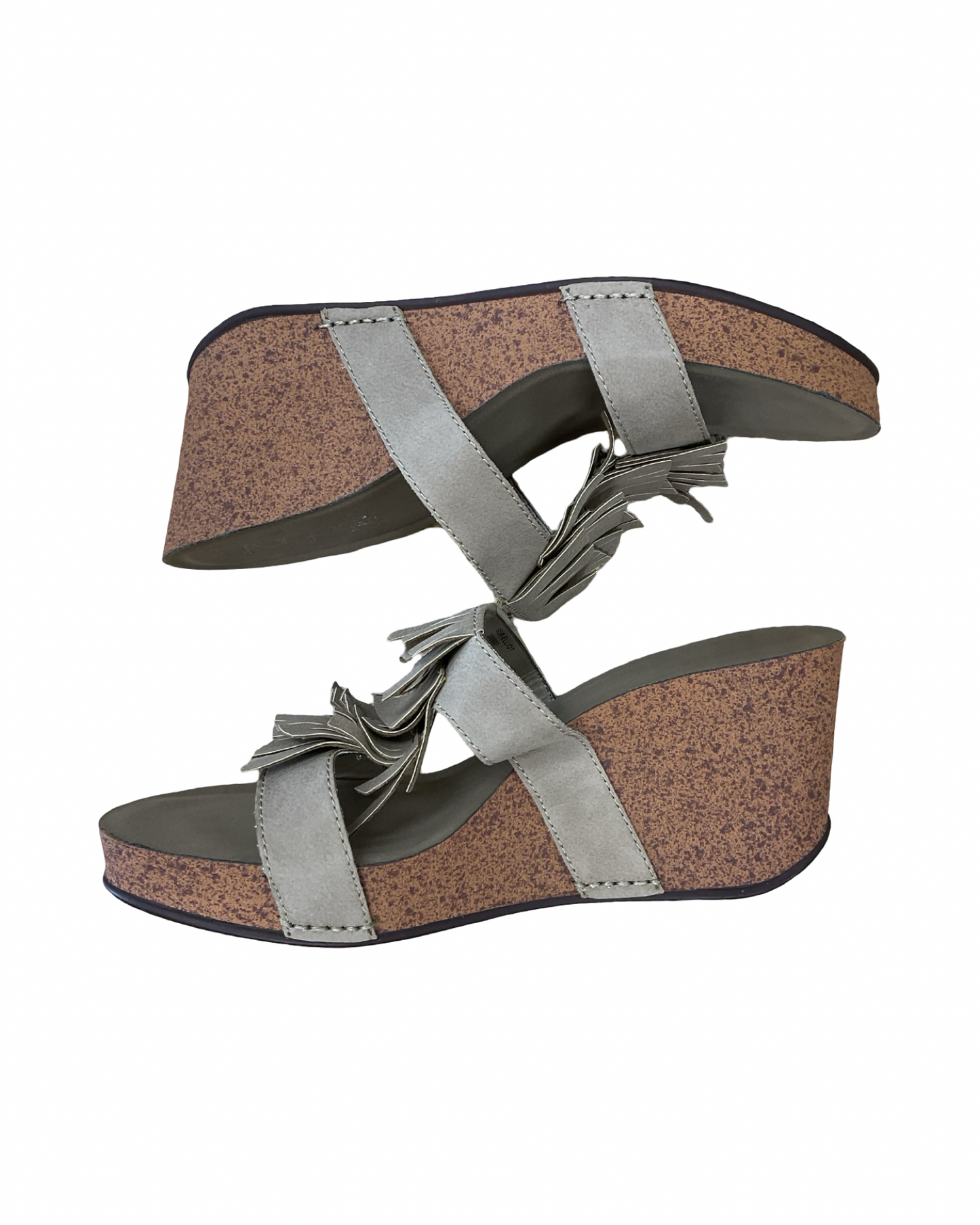 Sandals Heels Wedge By Sugar In Tan, Size:9.5