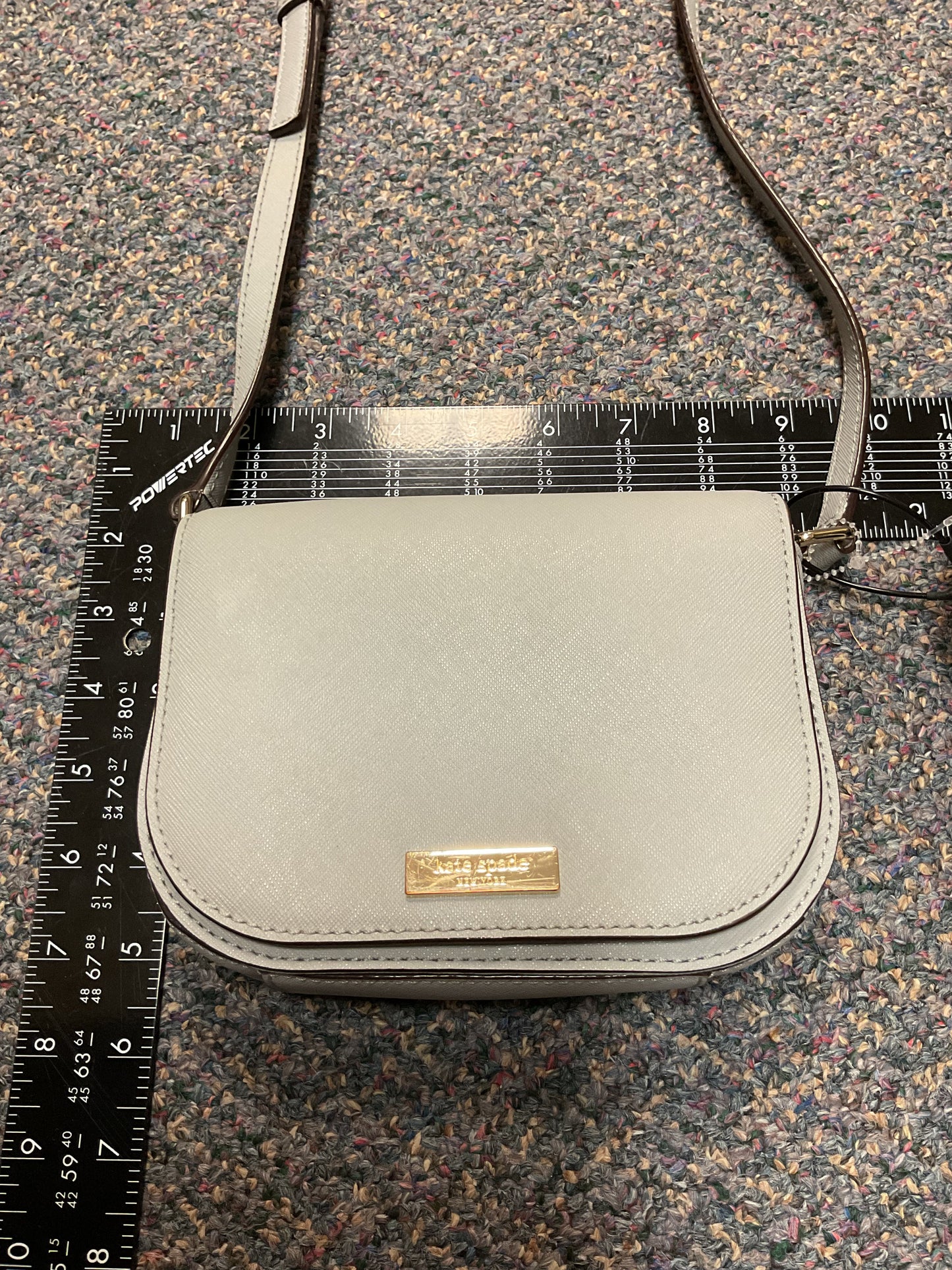 Crossbody Designer By Kate Spade In Grey, Size:Small
