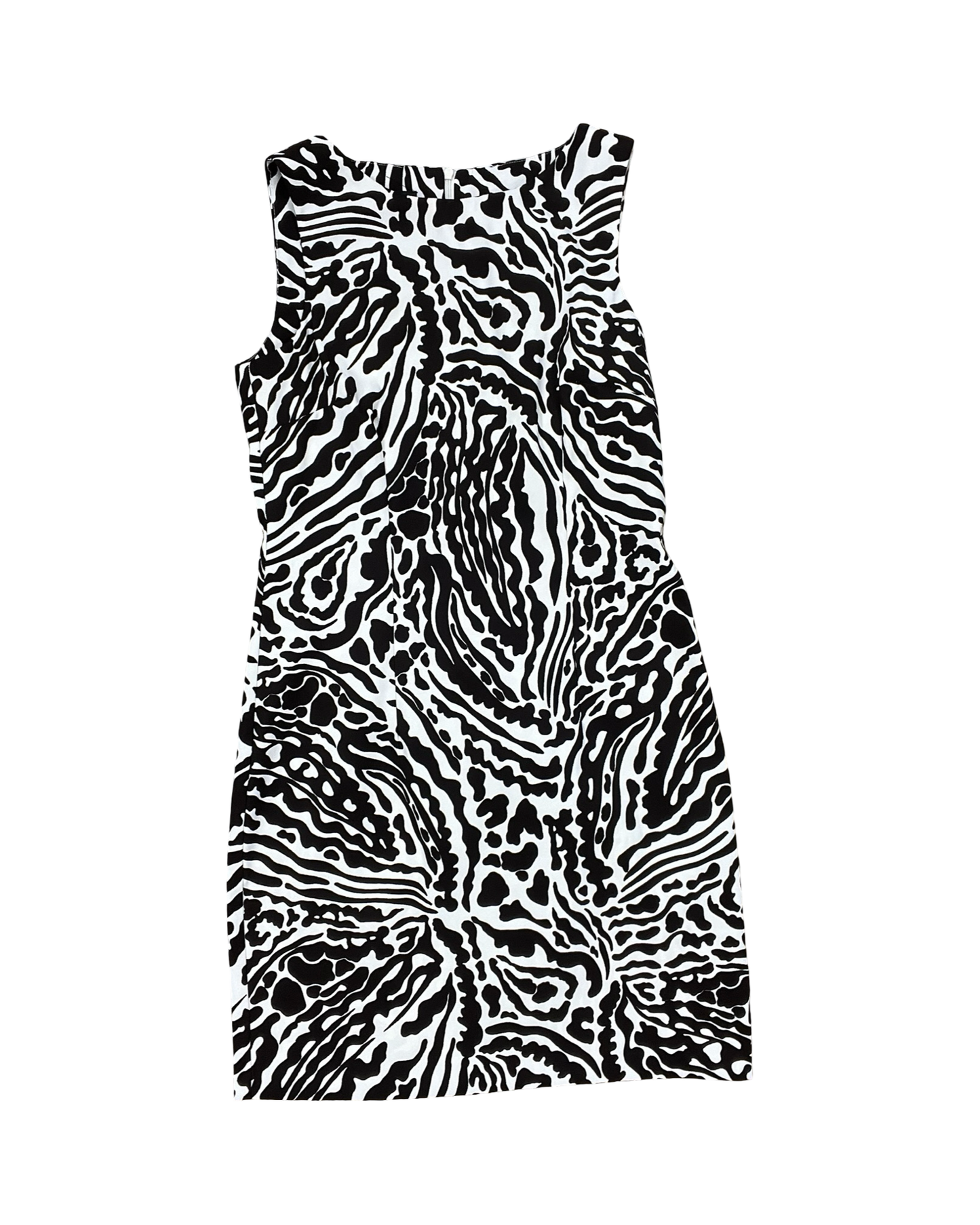 Dress Work By Agb In Brown & White, Size:M