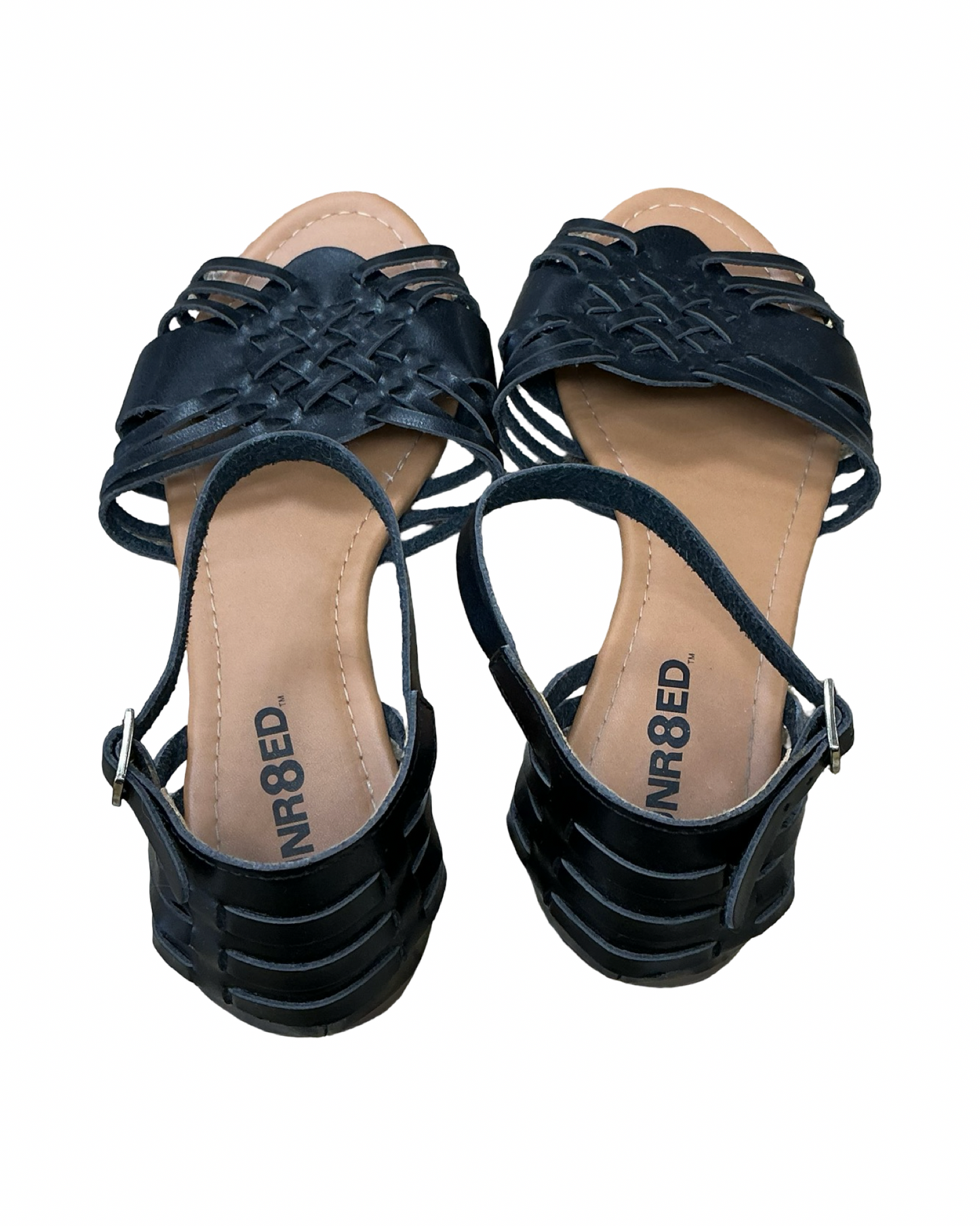 Sandals Flats By Clothes Mentor In Black, Size:10
