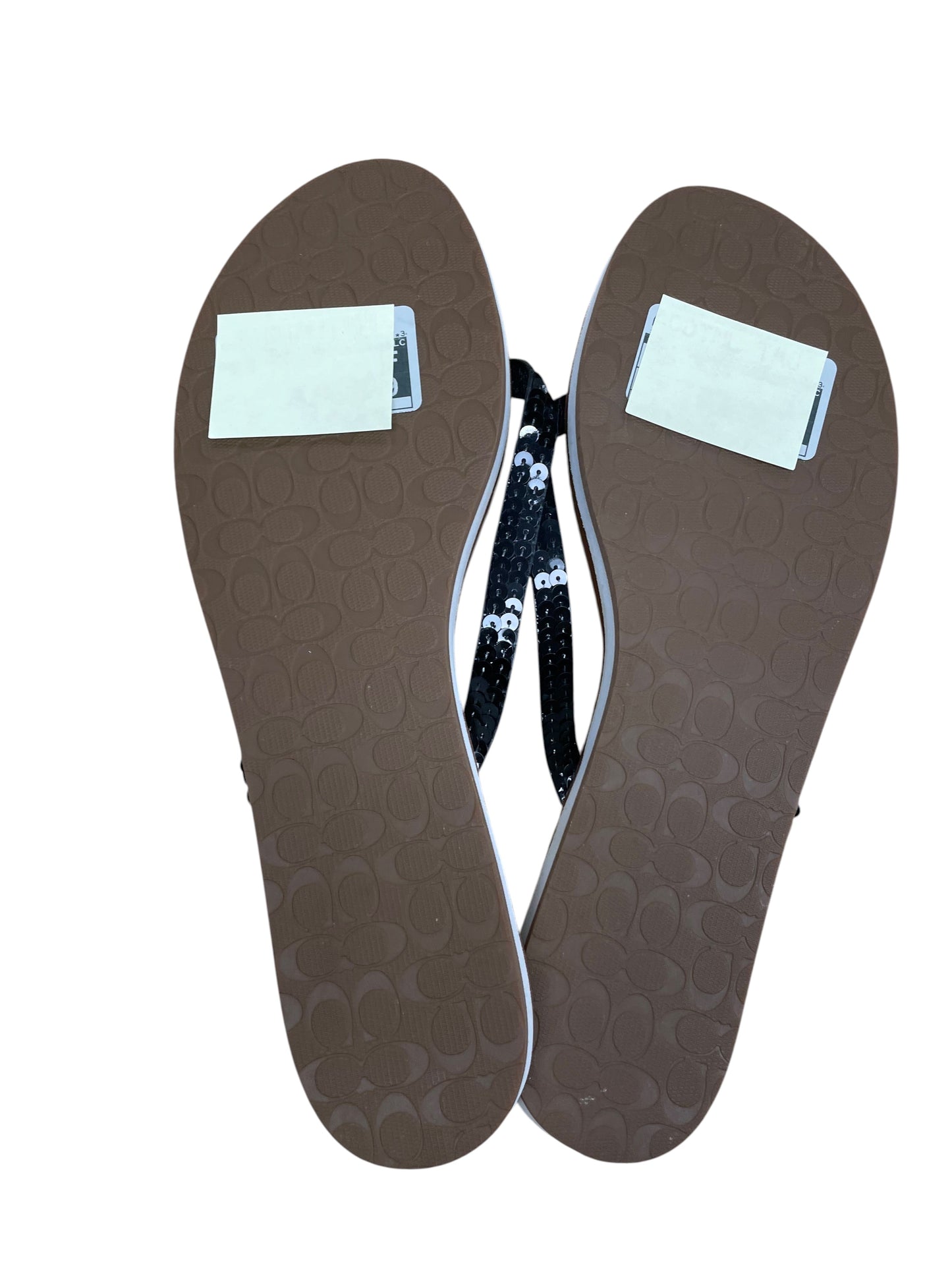 Sandals Designer By Coach In Black, Size:10