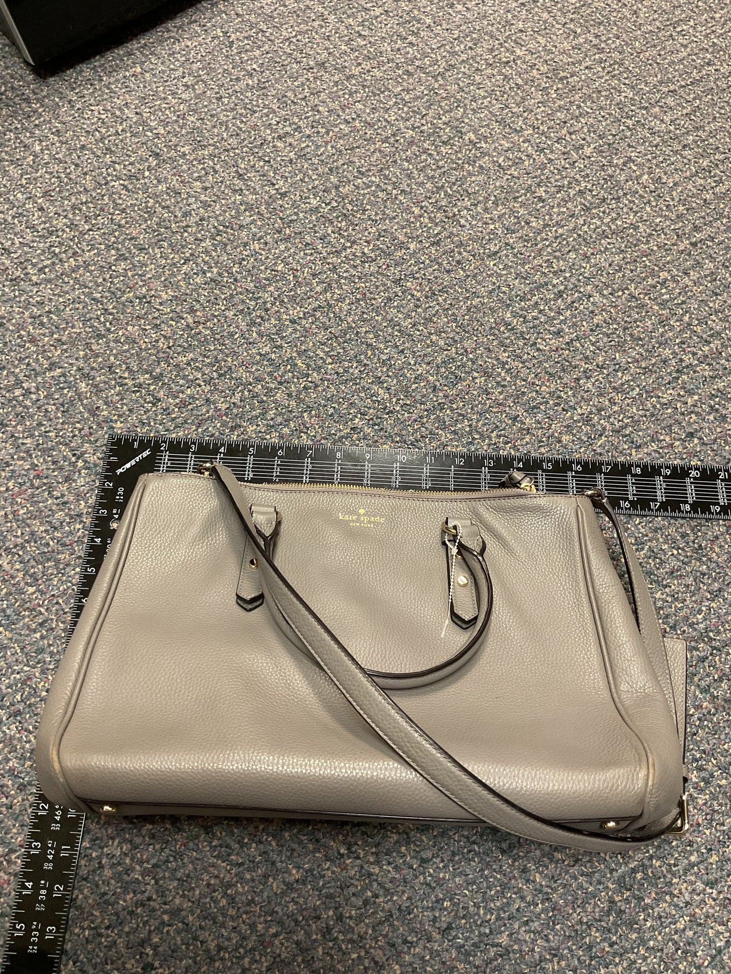 Handbag Designer By Kate Spade In Grey, Size:Large