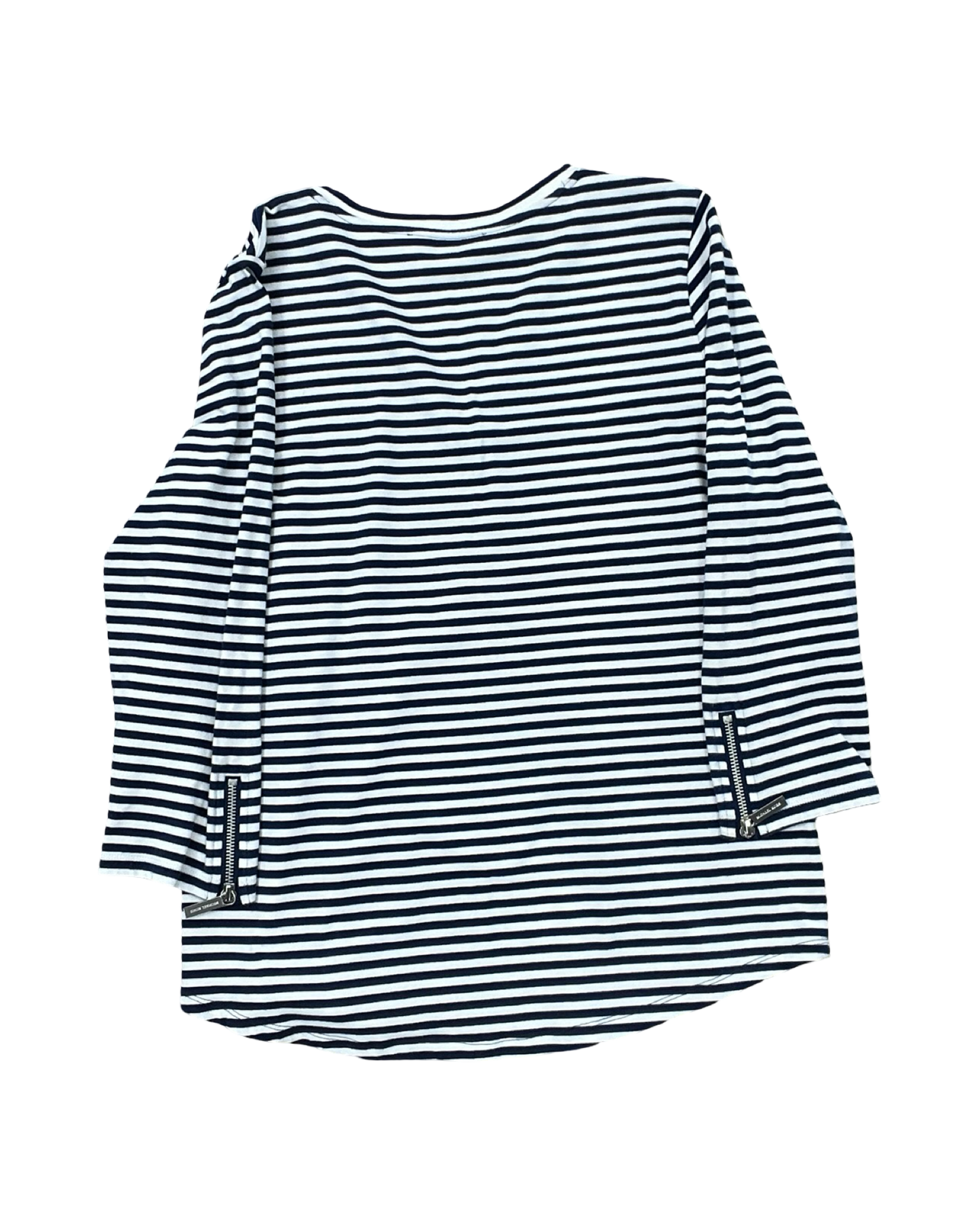 Top 3/4 Sleeve By Michael By Michael Kors In Blue & White, Size:M