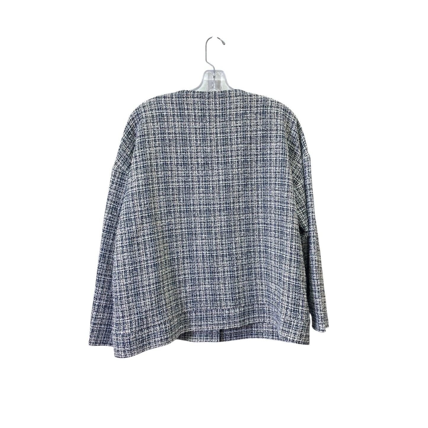 Blazer By Kal Rieman In Blue & Tan, Size:M