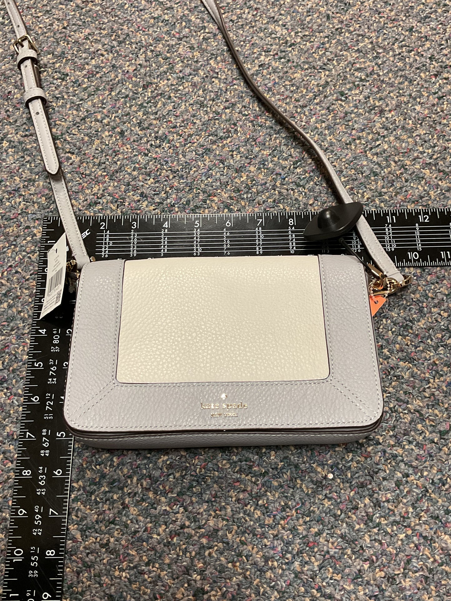 Crossbody Designer By Kate Spade In Grey, Size:Medium