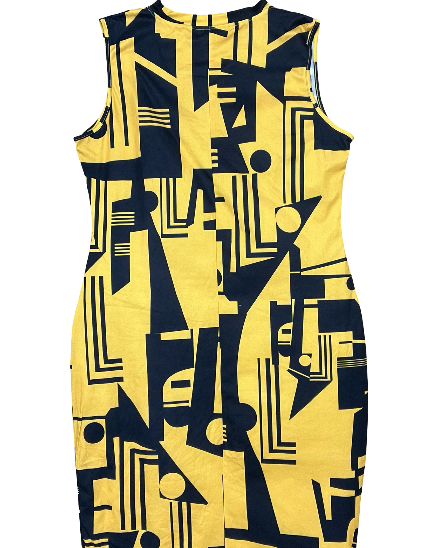 Dress Casual Maxi By Clothes Mentor In Black & Yellow, Size:3