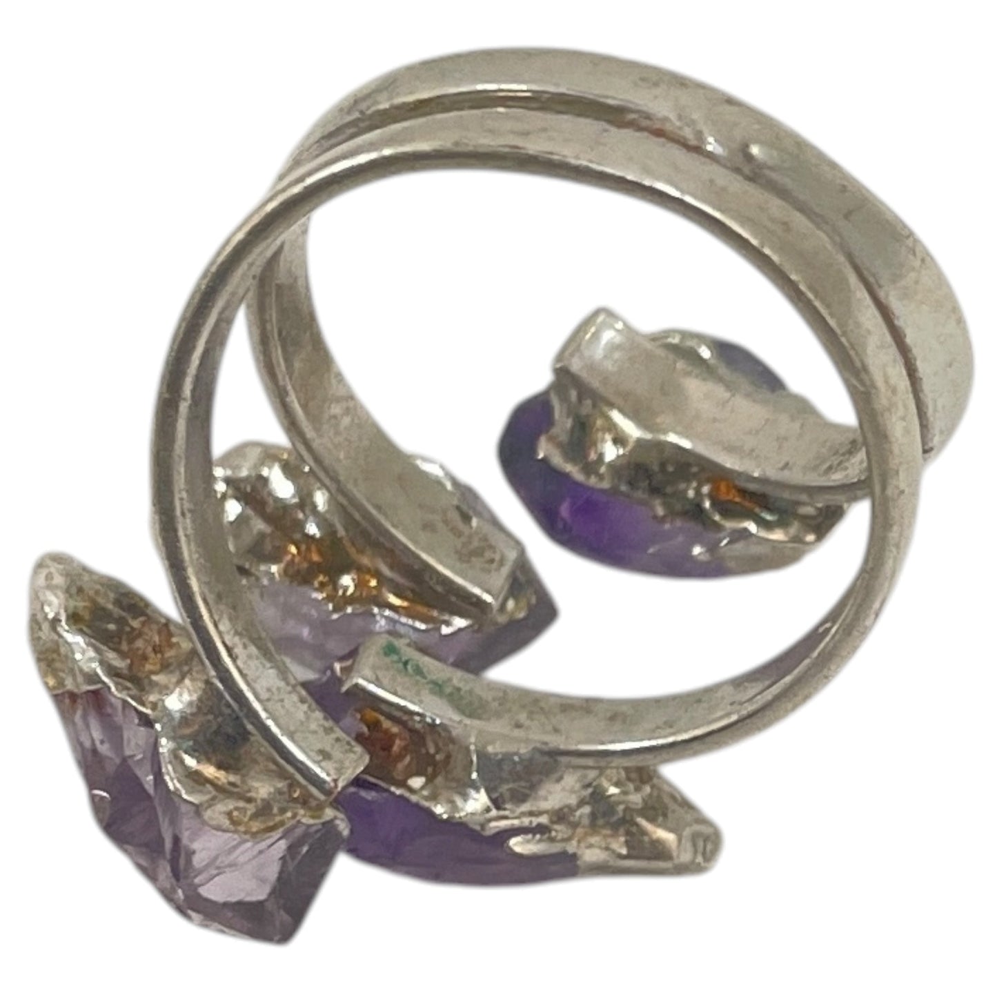 Ring Statement By Cme In Purple & Silver