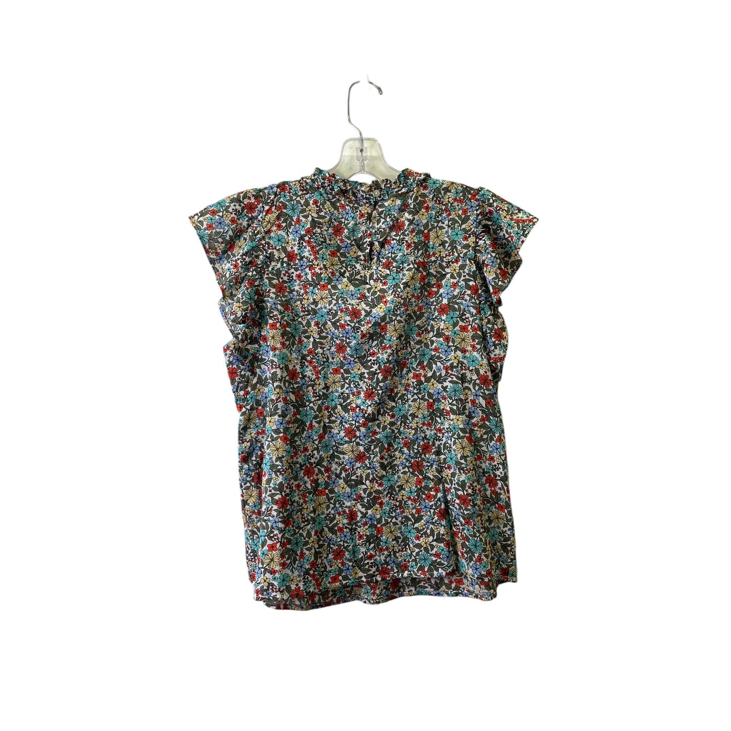 Top Sleeveless By Loft In Blue & Green, Size:Mp