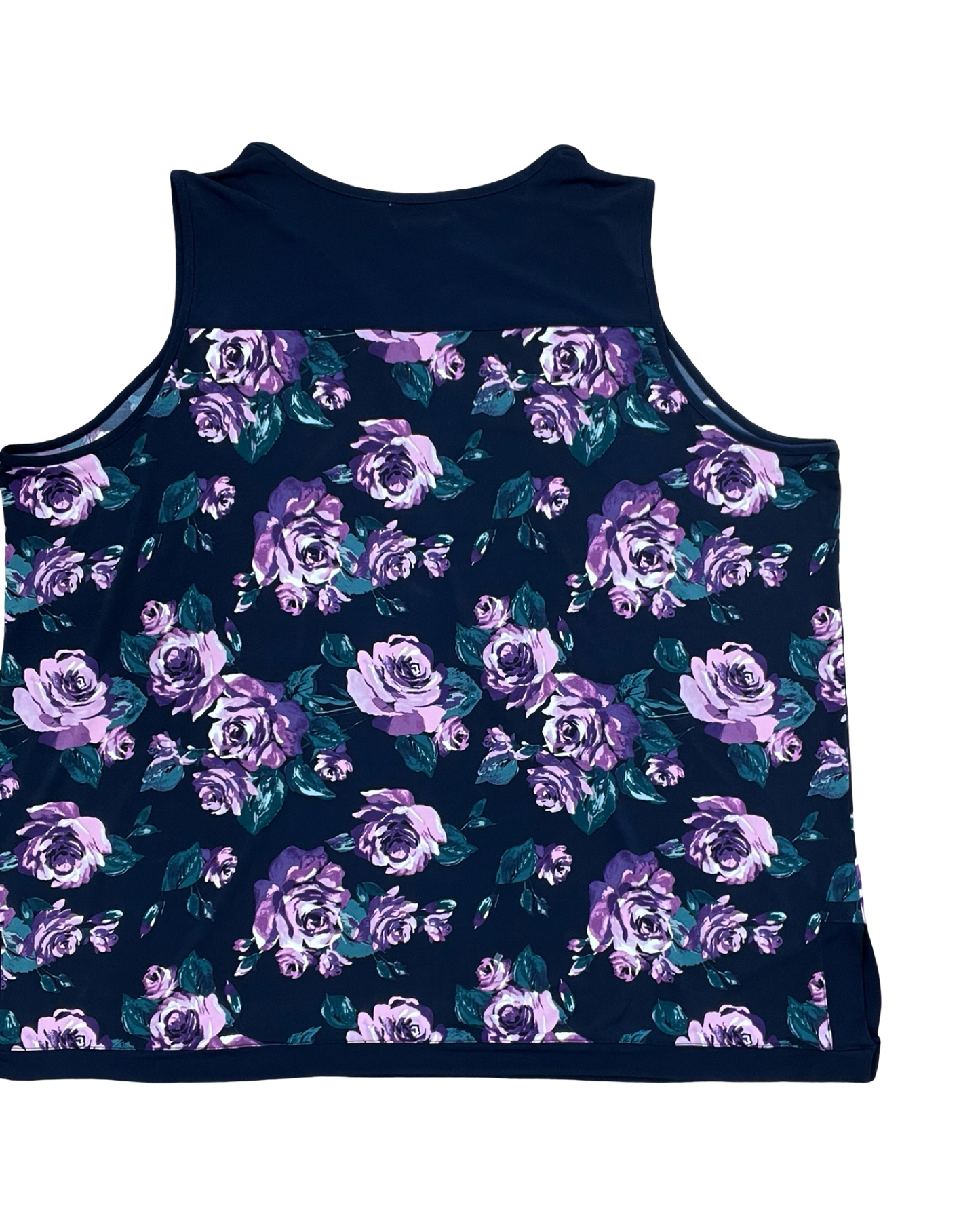 Top Sleeveless By Jaclyn Smith In Navy, Size:3X