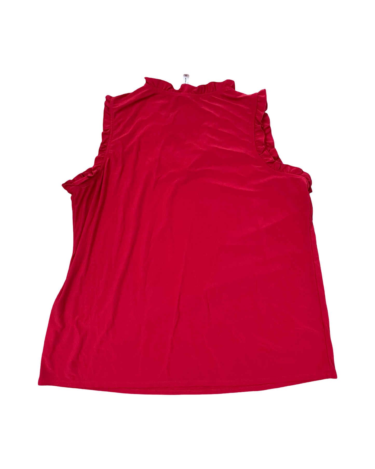 Top Sleeveless By Perceptions In Red, Size:2X