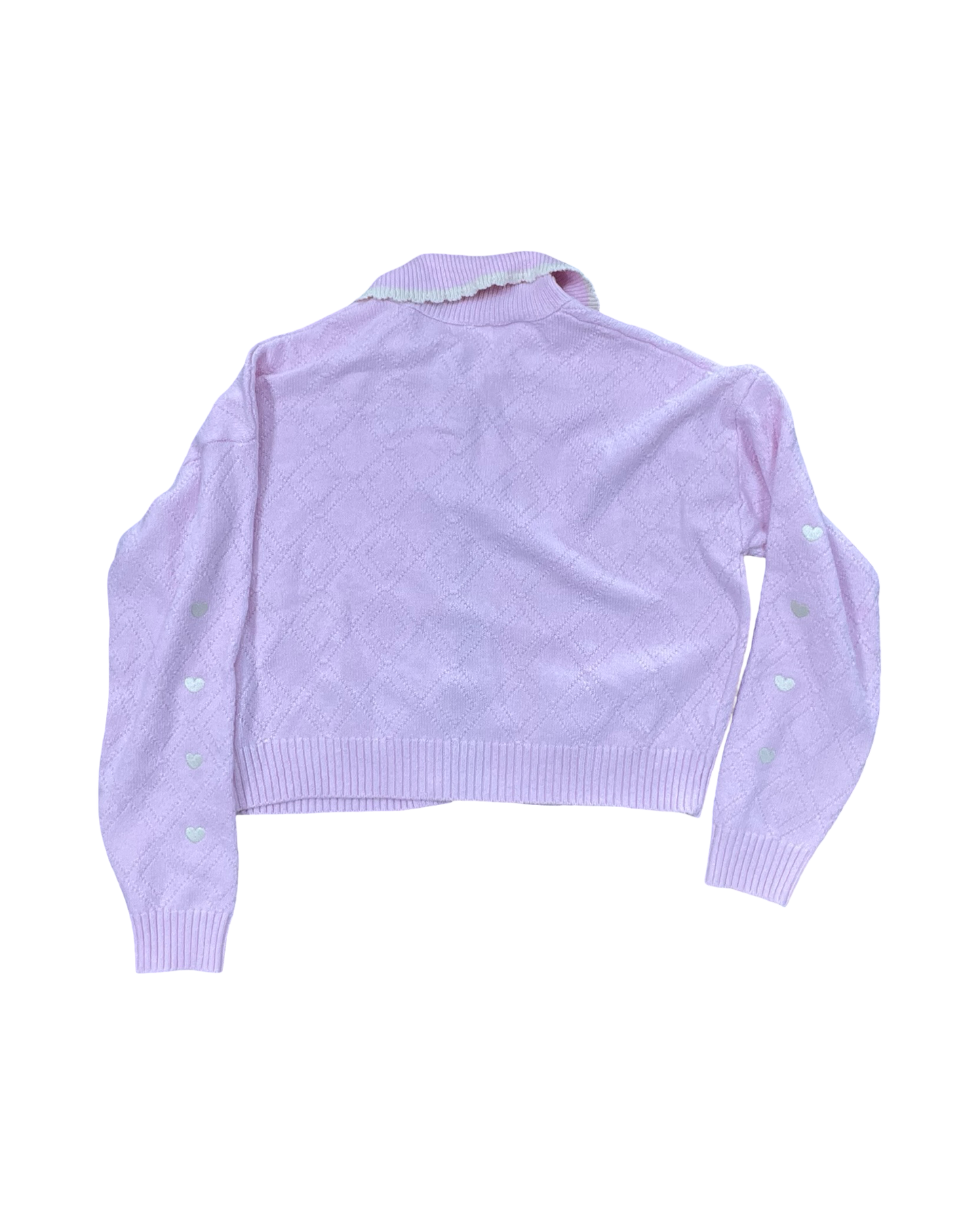 Sweater Cardigan By Clothes Mentor In Pink, Size:L
