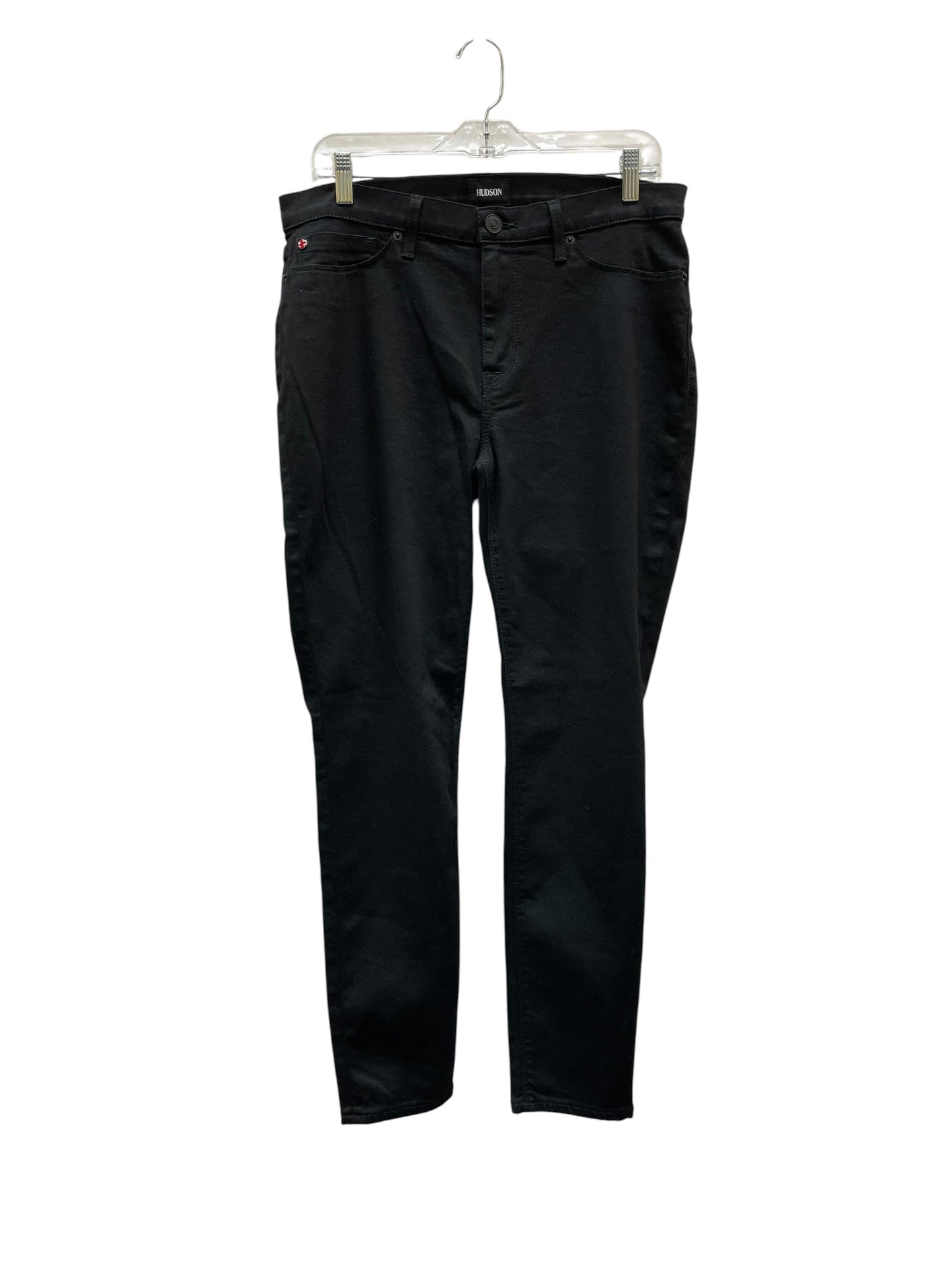 Jeans Cropped By Hudson In Black Denim, Size:8