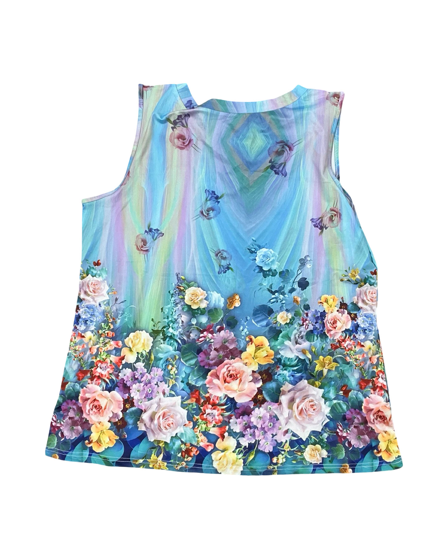 Top Sleeveless By Clothes Mentor In Floral Print, Size:2X