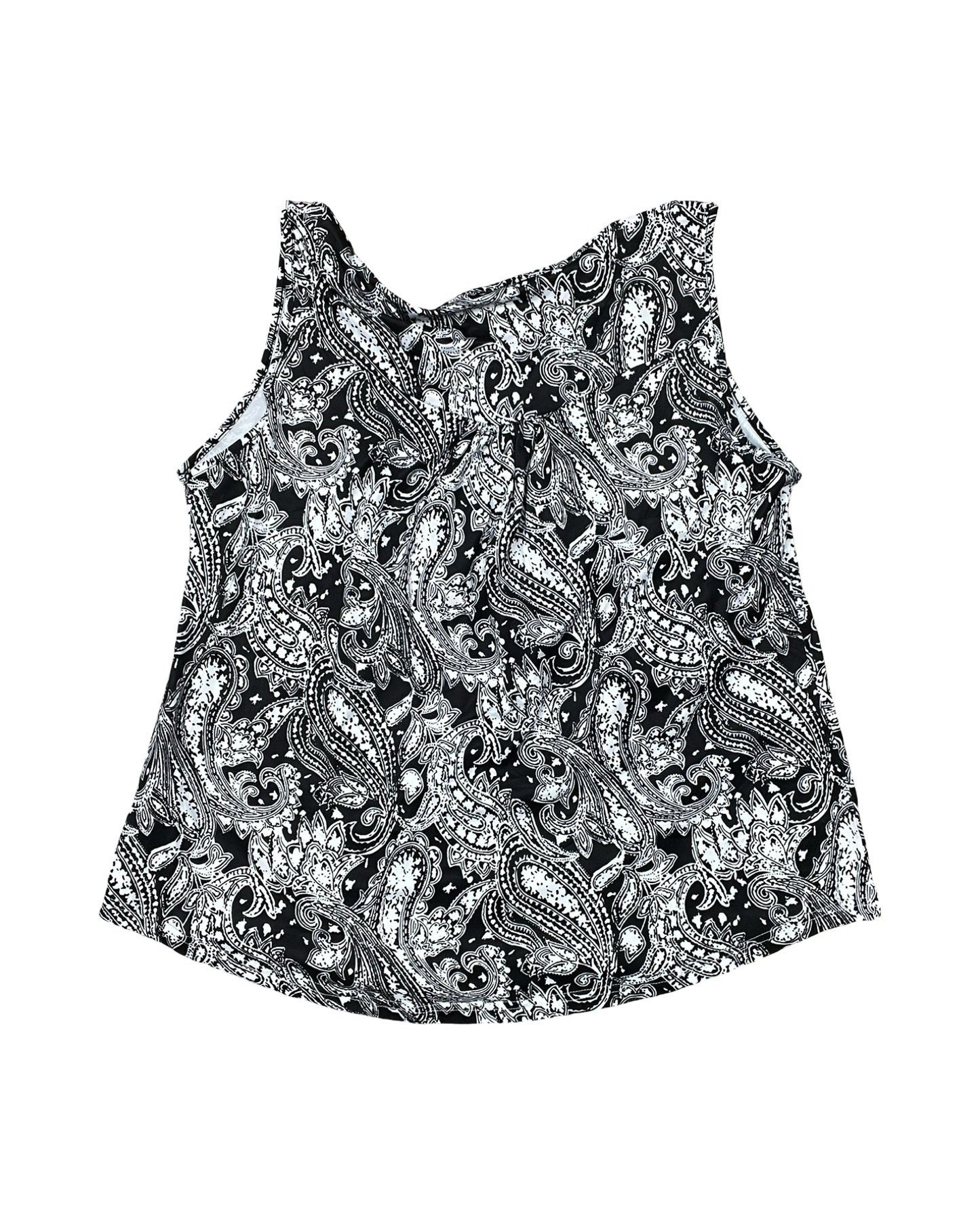 Top Sleeveless By Clothes Mentor In Black & White, Size:2X