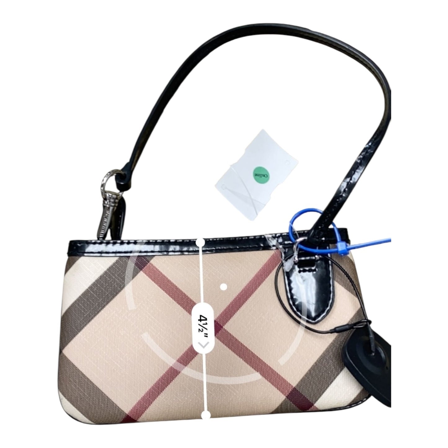 Wristlet Luxury Designer By Burberry In Plaid Pattern, Size:Small