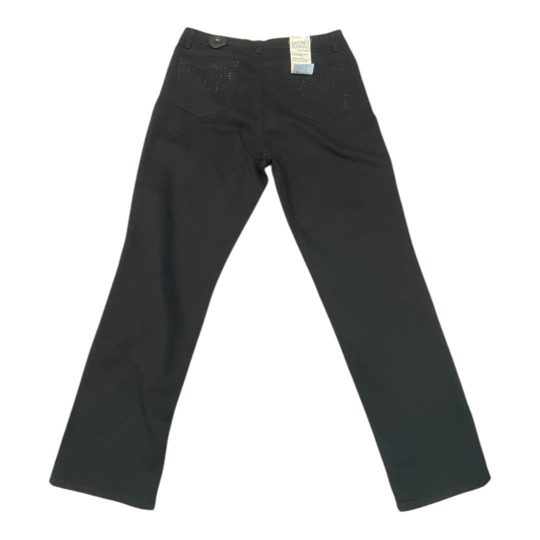 Jeans Straight By Jones New York In Black, Size:16