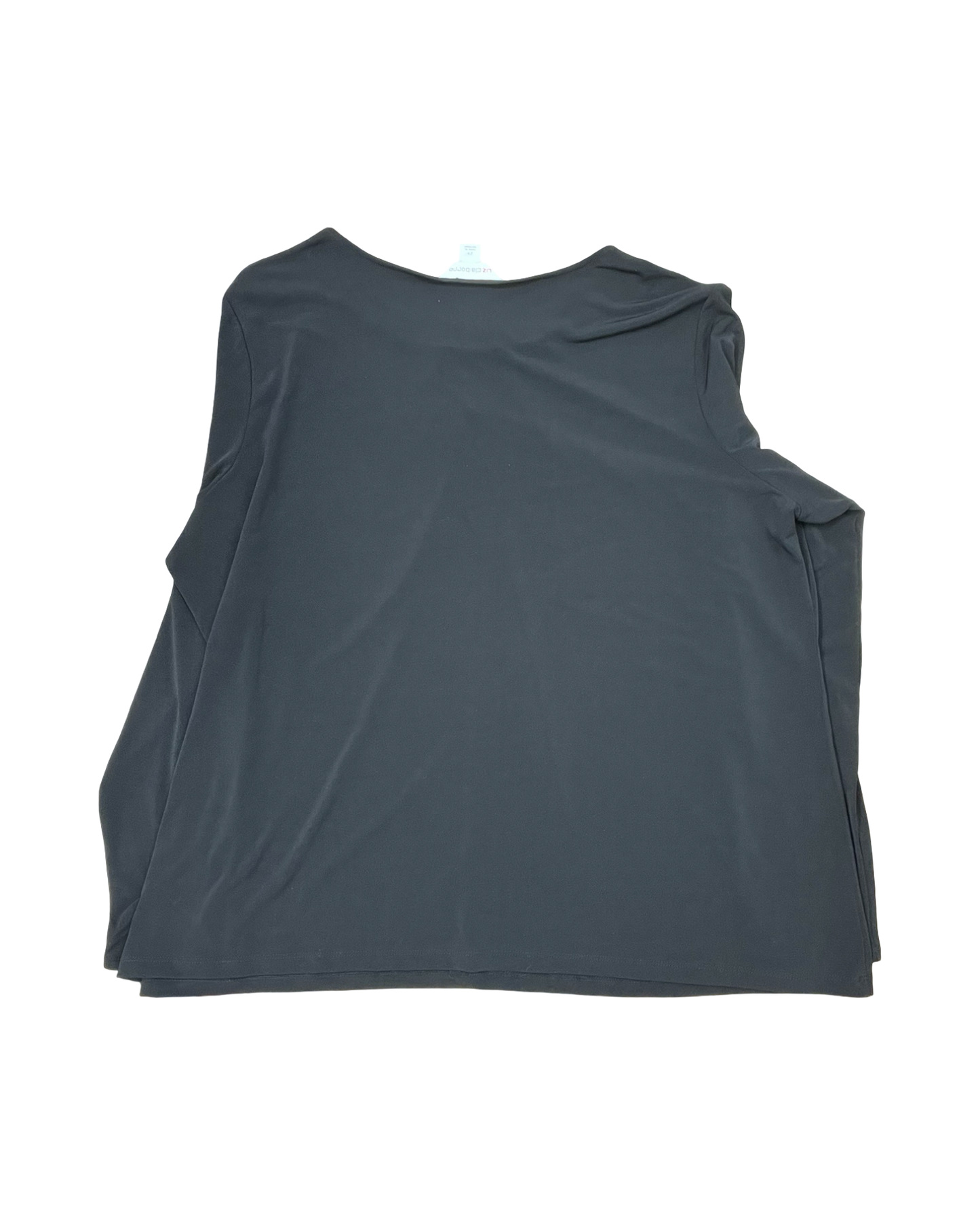 Top Ls By Liz Claiborne In Black, Size:2X