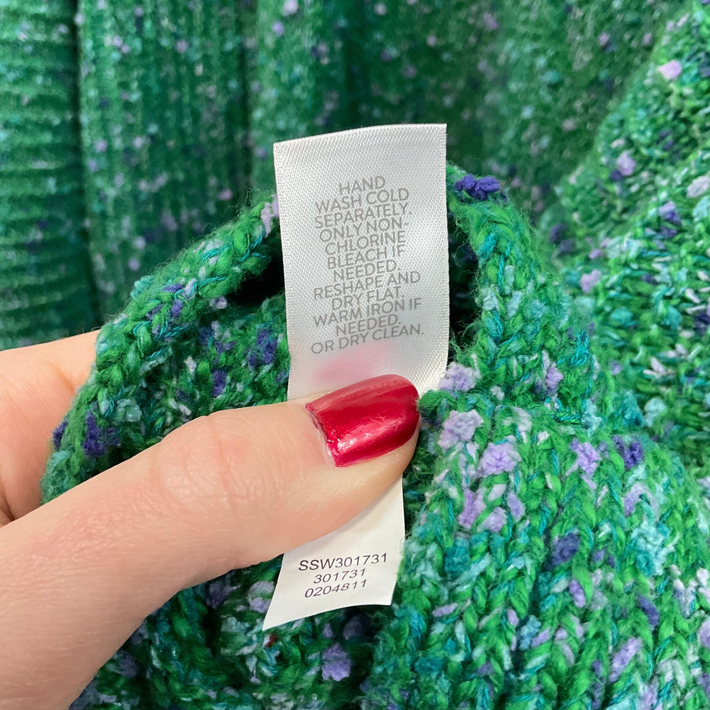 Sweater Cardigan By J. Jill In Green, Size: 3x