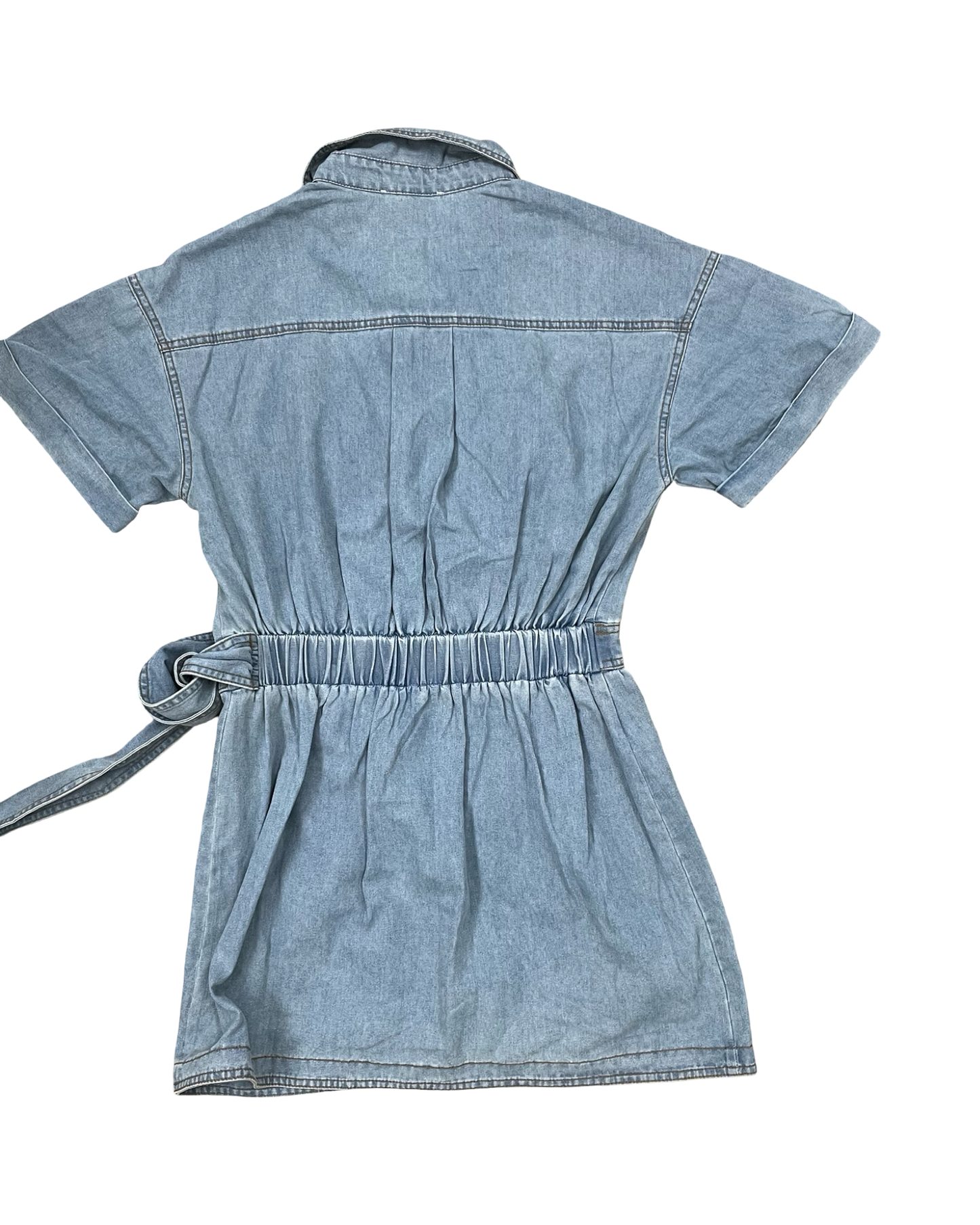 Dress Casual Short By Mable In Blue Denim, Size:M