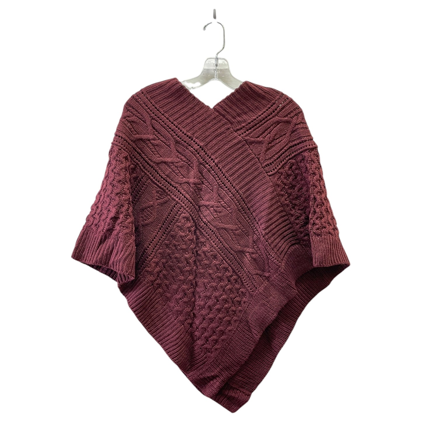 Poncho By Brooks Brothers In Maroon, Size:0