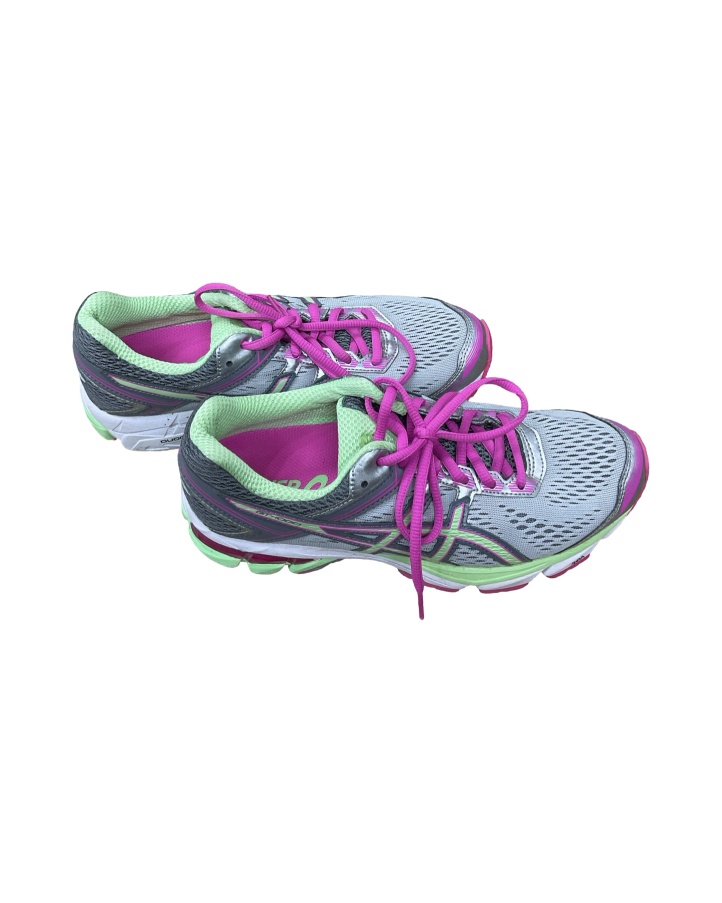 Shoes Athletic By Asics In Grey & Pink, Size:7.5