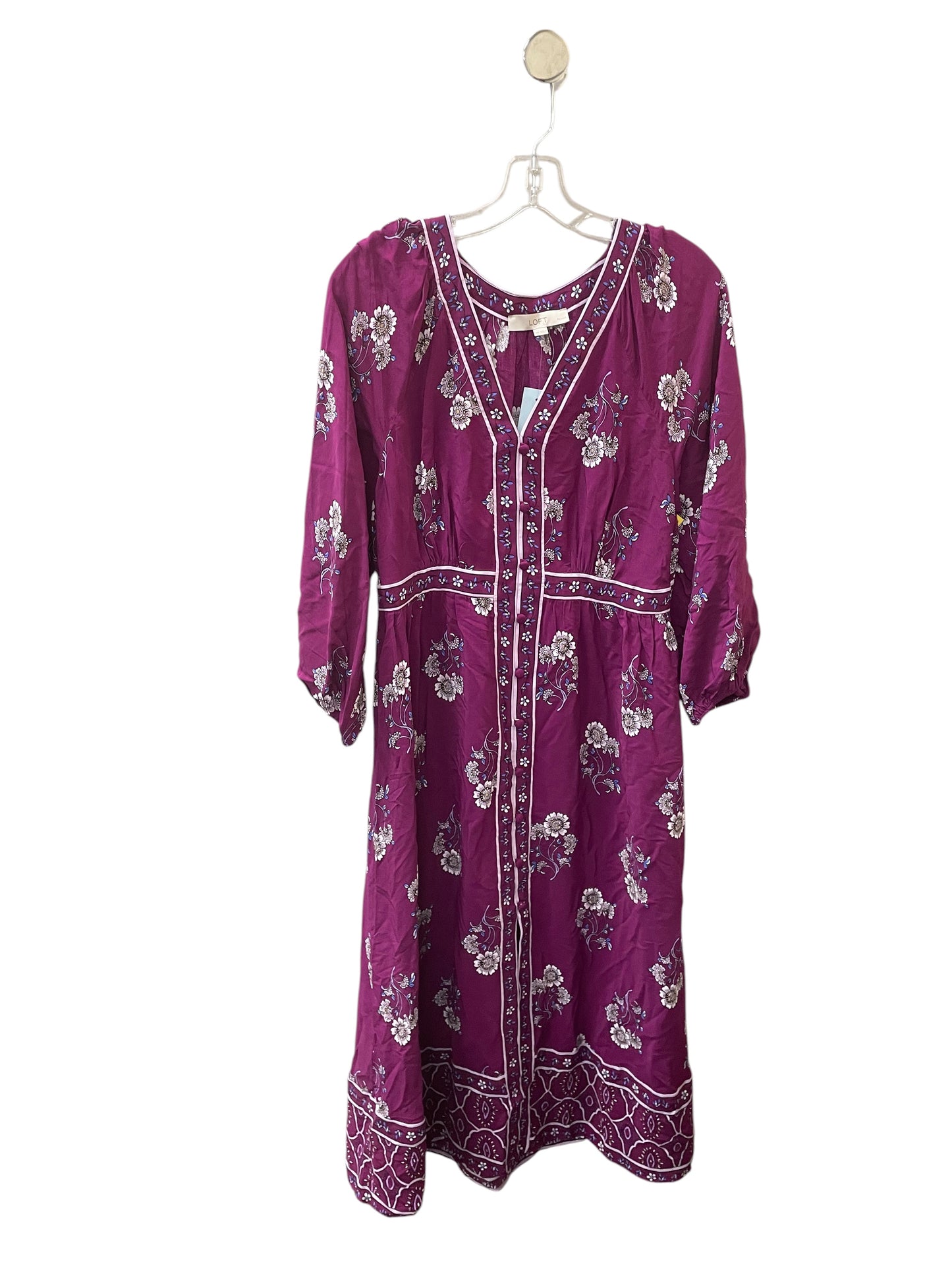 Dress Casual Maxi By Loft In Purple, Size:L