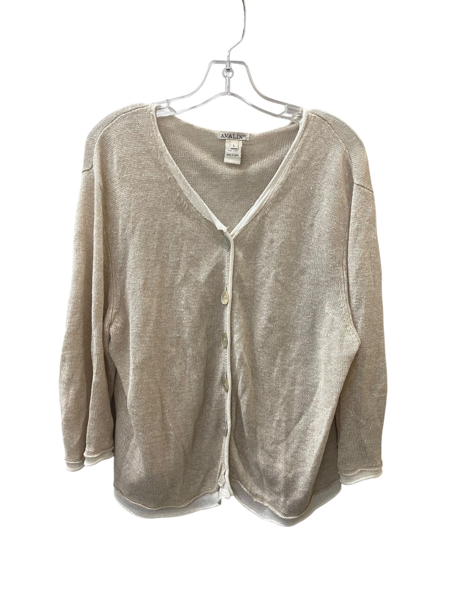 Cardigan By AVALIN In Beige, Size:L