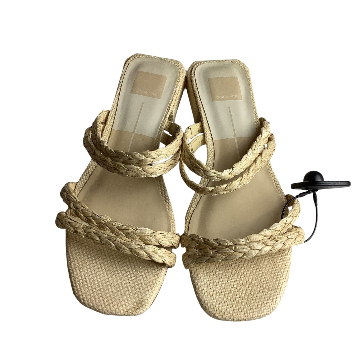 Sandals Heels Block By Dolce Vita In Tan, Size: 9.5