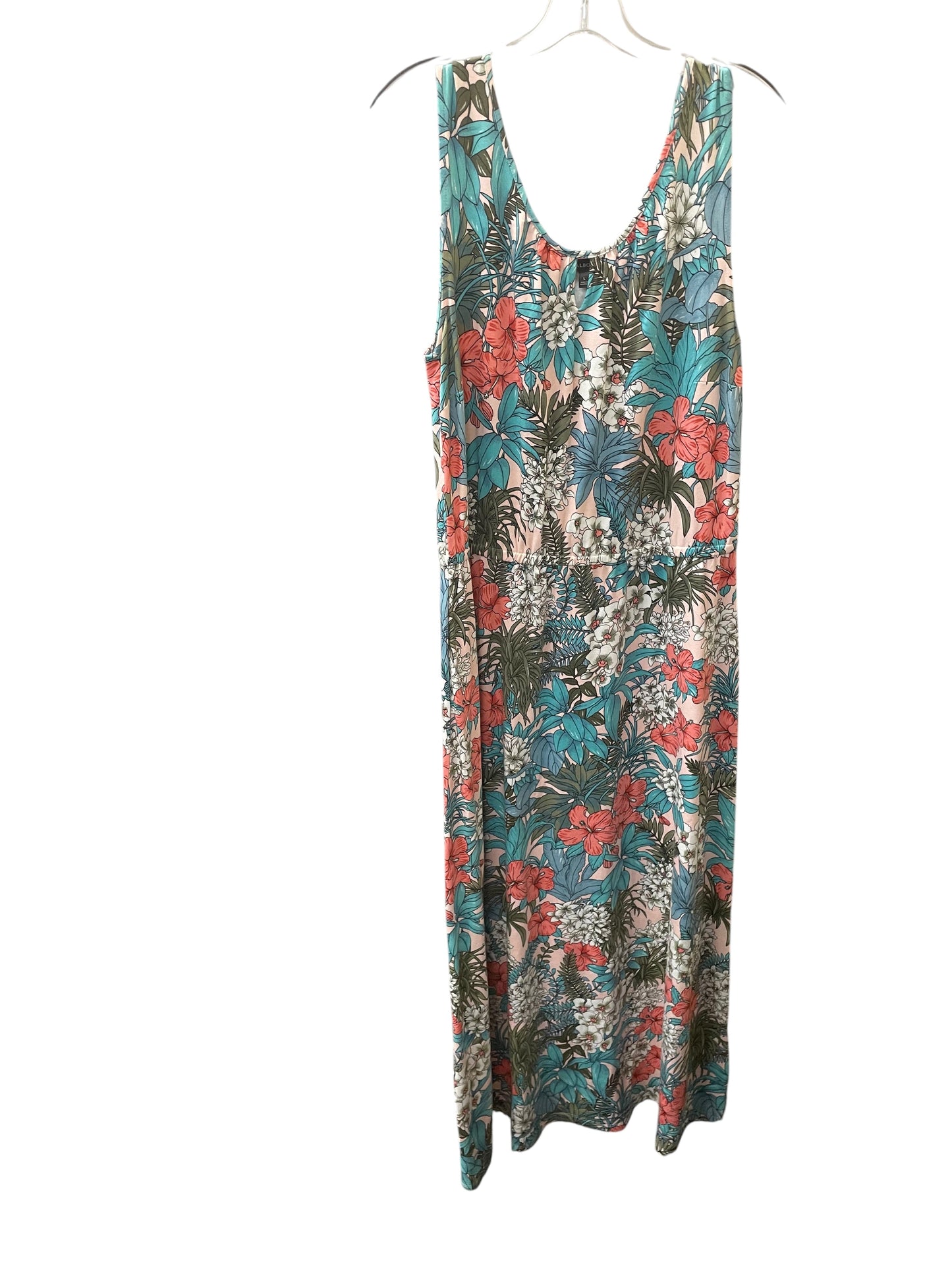 Dress Casual Maxi By Talbots In Floral Print, Size:L