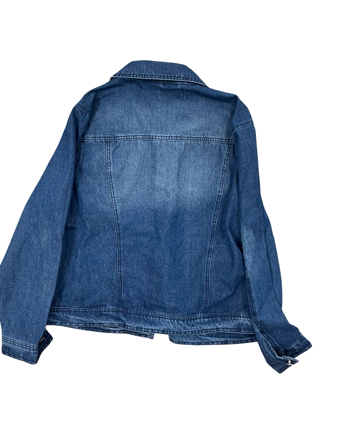Jacket Denim By Dollhouse In Blue Denim, Size:1X
