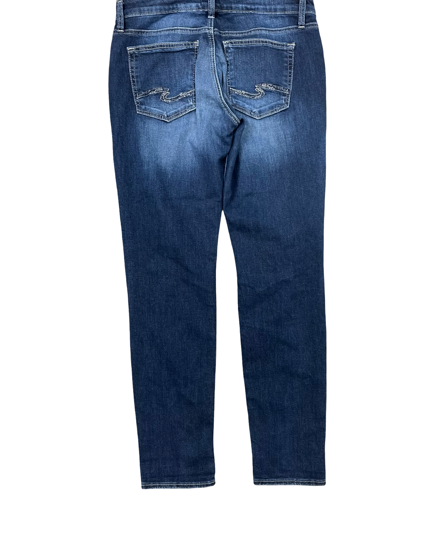 Jeans Boyfriend By Silver In Blue Denim, Size:12