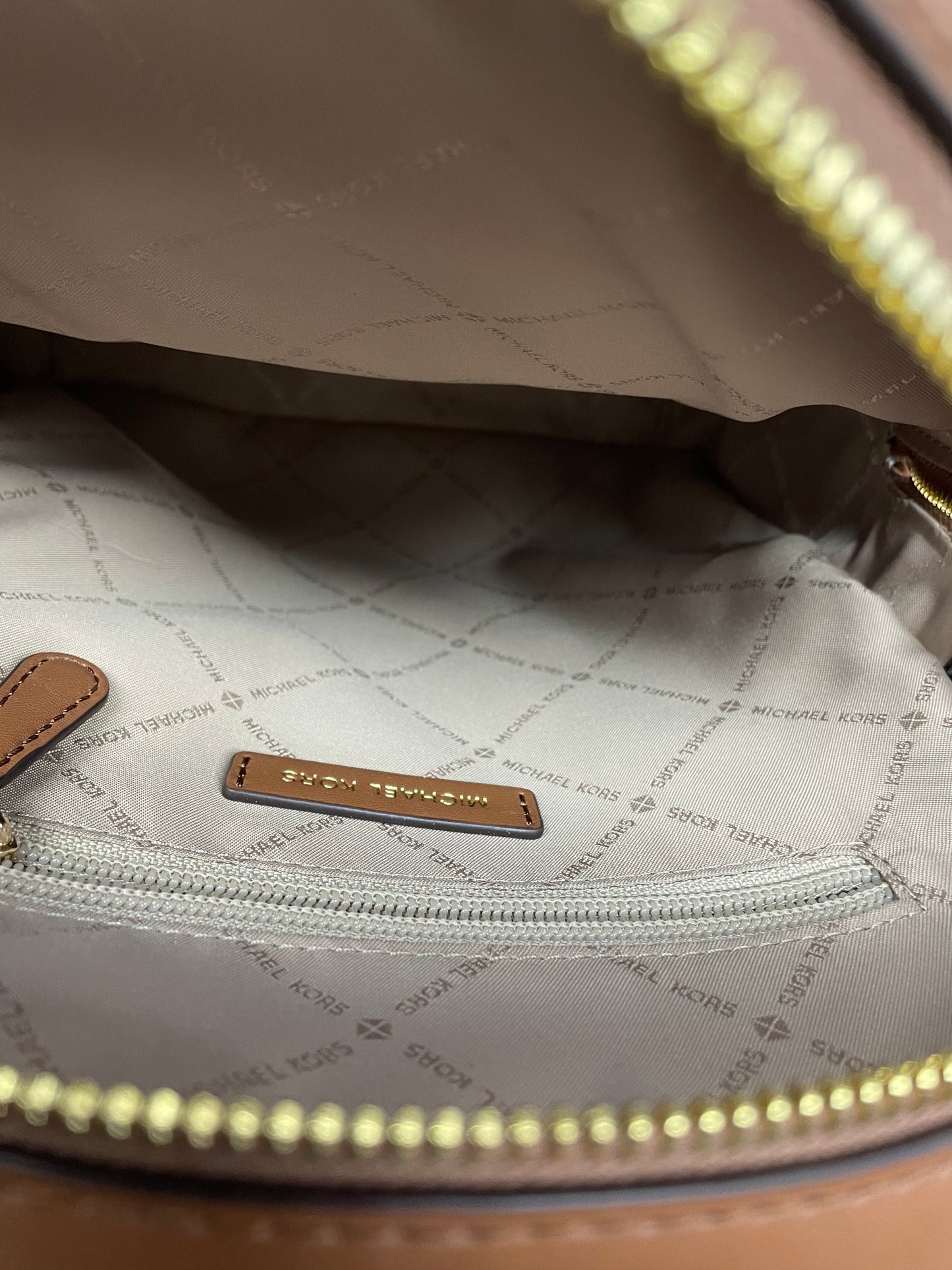Backpack Designer By Michael Kors In Brown, Size:Medium