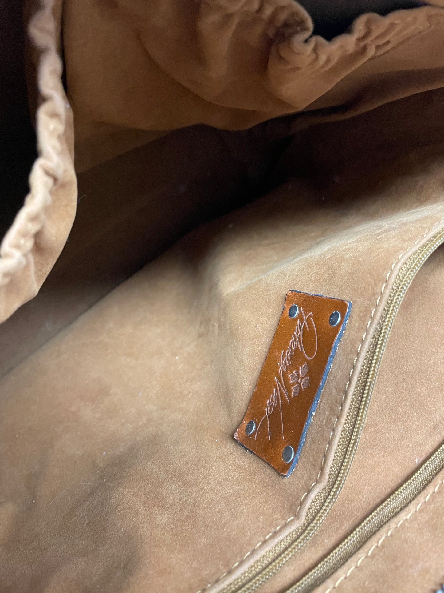 Handbag Designer By Patricia Nash In Blue & Brown, Size:Large
