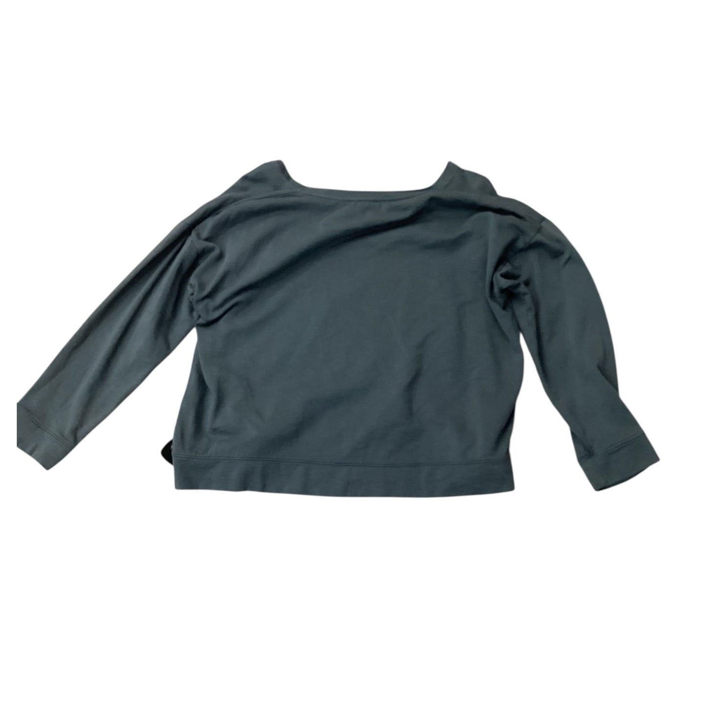 Athletic Sweatshirt Crewneck By Eileen Fisher In Green, Size:Xl
