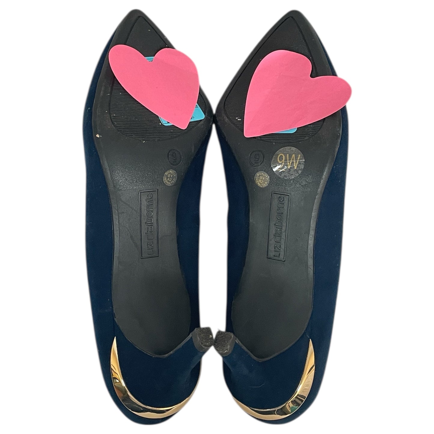 Shoes Heels Kitten By Liz Claiborne In Blue, Size:9