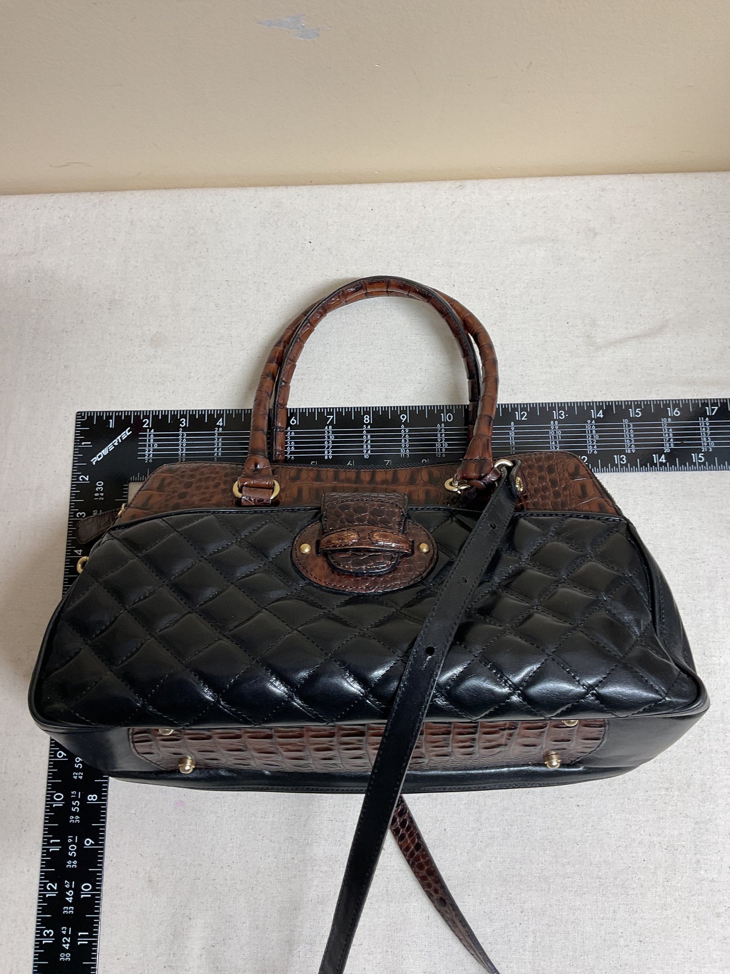 Crossbody Designer By Brahmin In Brown, Size:Medium