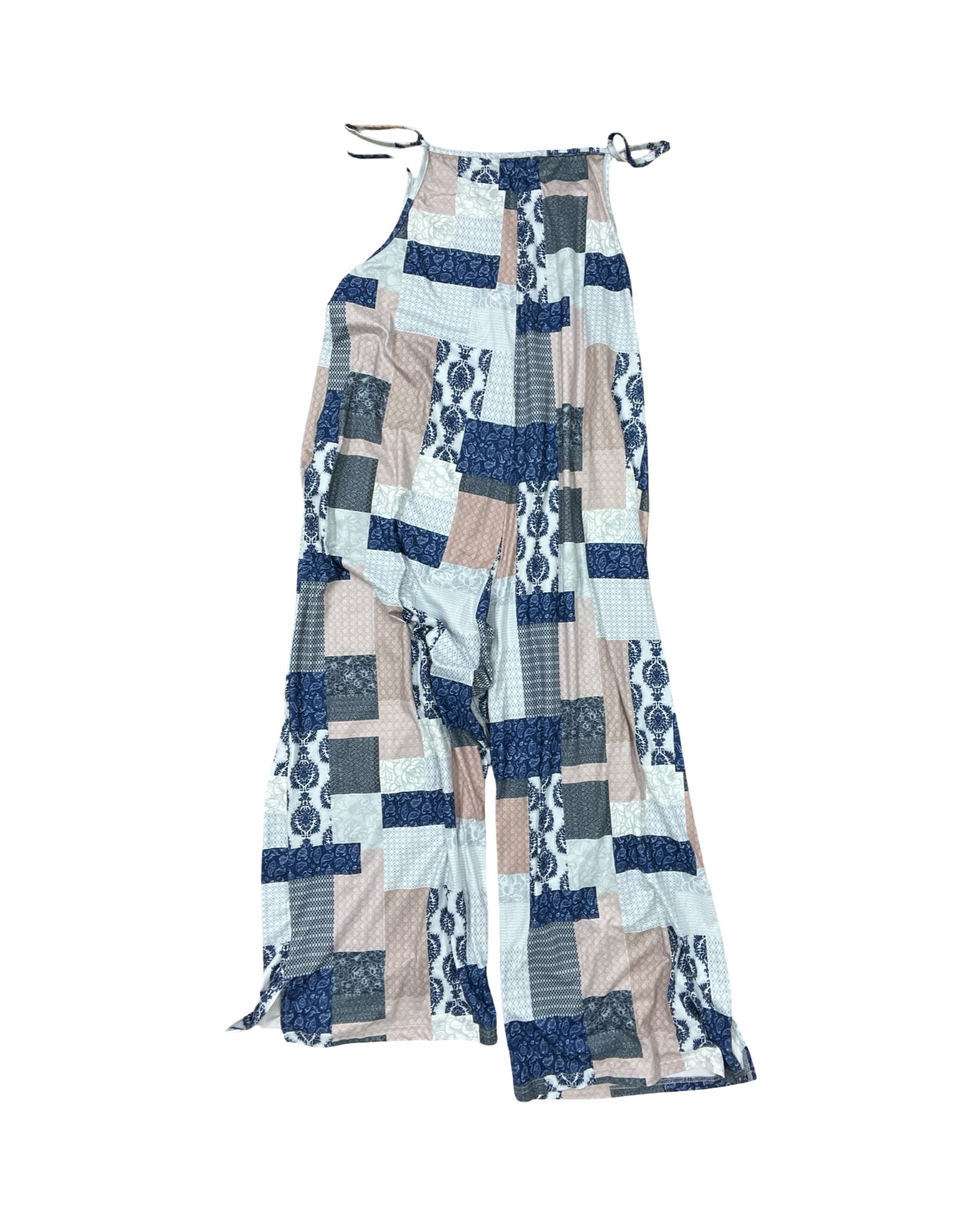 Jumpsuit By Ekouaer In Blue & White, Size:M