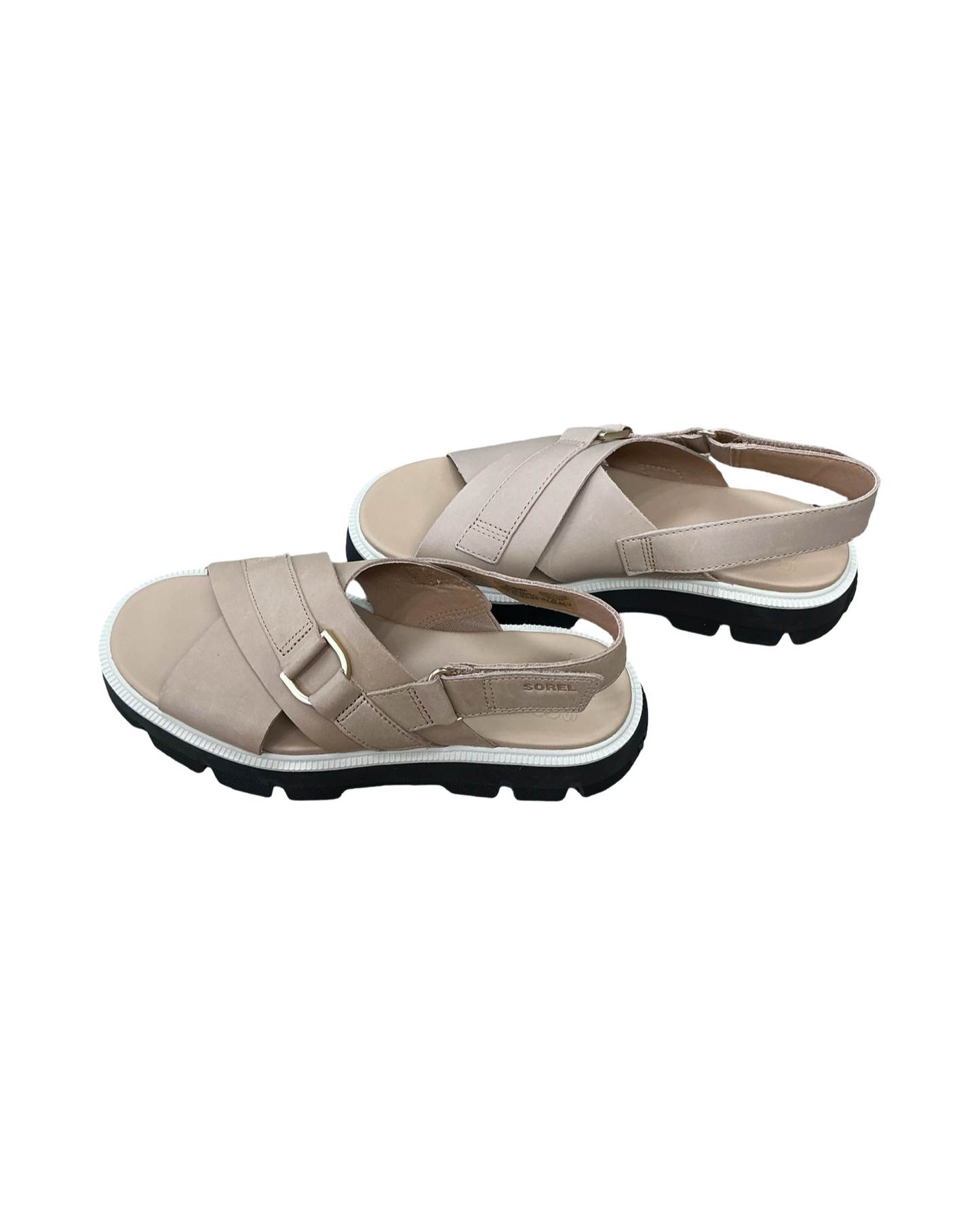 Sandals Flats By Sorel In Tan, Size:7.5