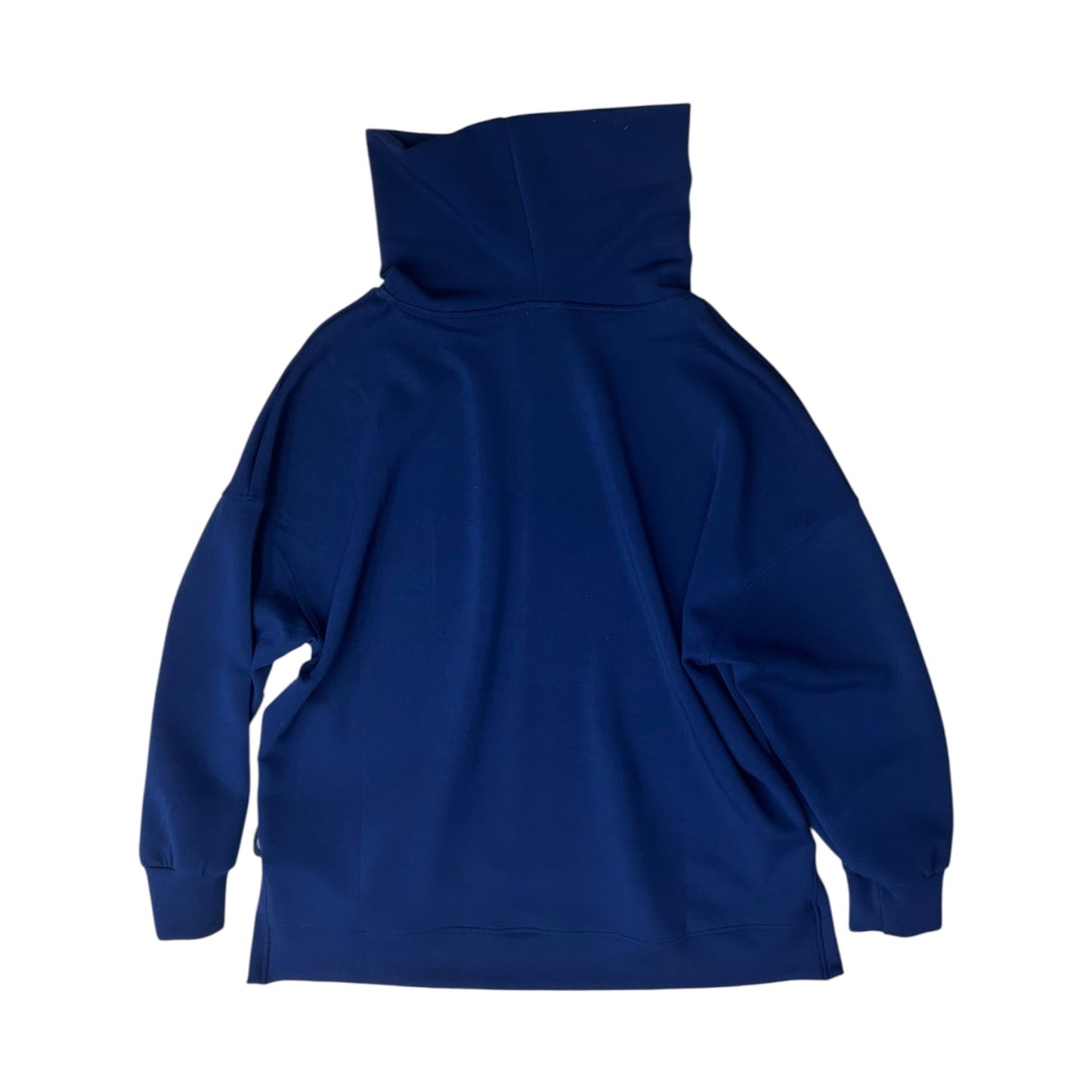 Athletic Sweatshirt Collar By Spanx In Navy, Size:1X