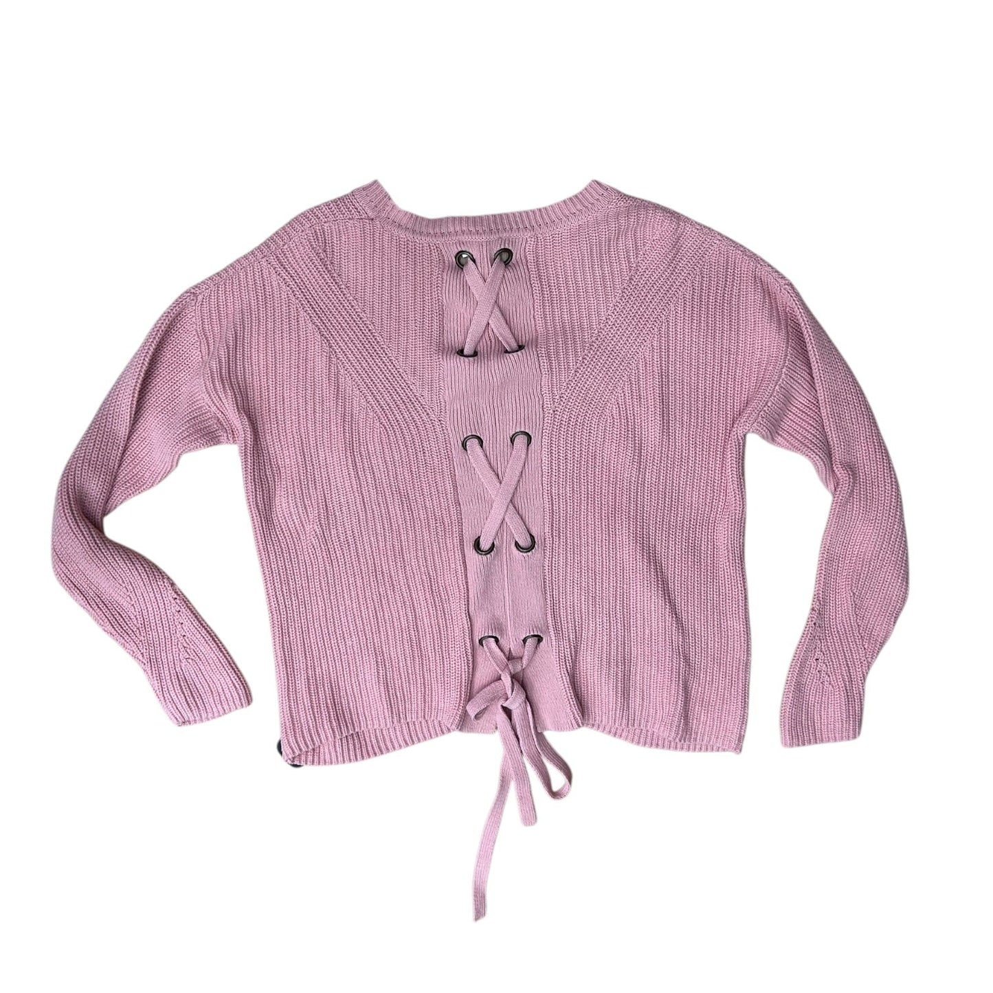 Sweater By Lucky Brand In Pink, Size:M