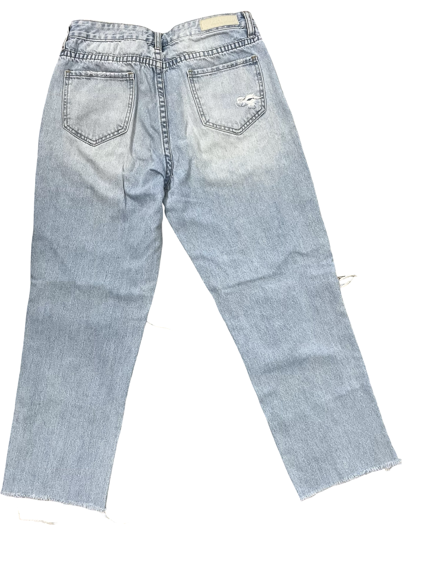 Pants Cropped By Rock & Roll In Blue Denim, Size:10