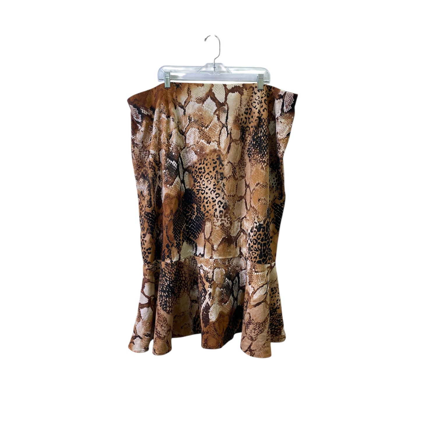 Skirt Maxi By Ashley Stewart In Animal Print, Size:26