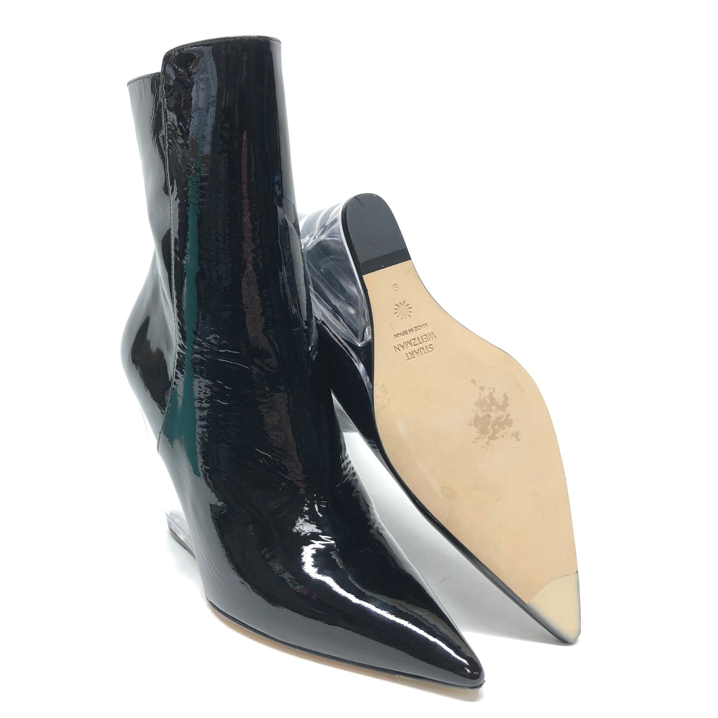Boots Ankle Heels By Clarks In Brown, Size:7.5
