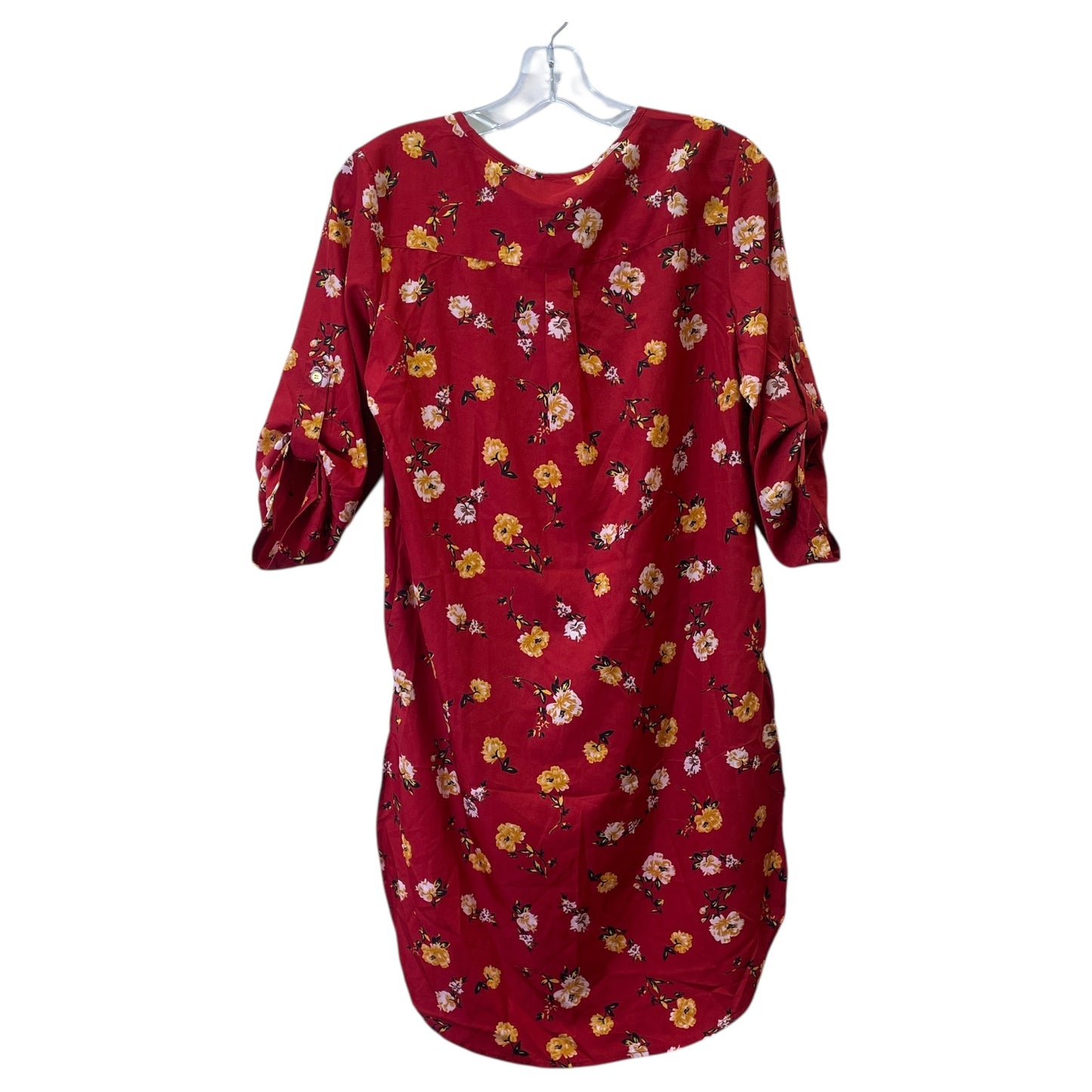 Top Ls By Mileage In Red & Yellow, Size:M