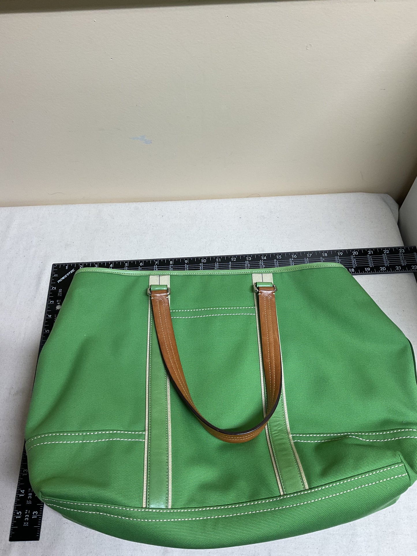 Tote Designer By Coach In Green, Size:Large