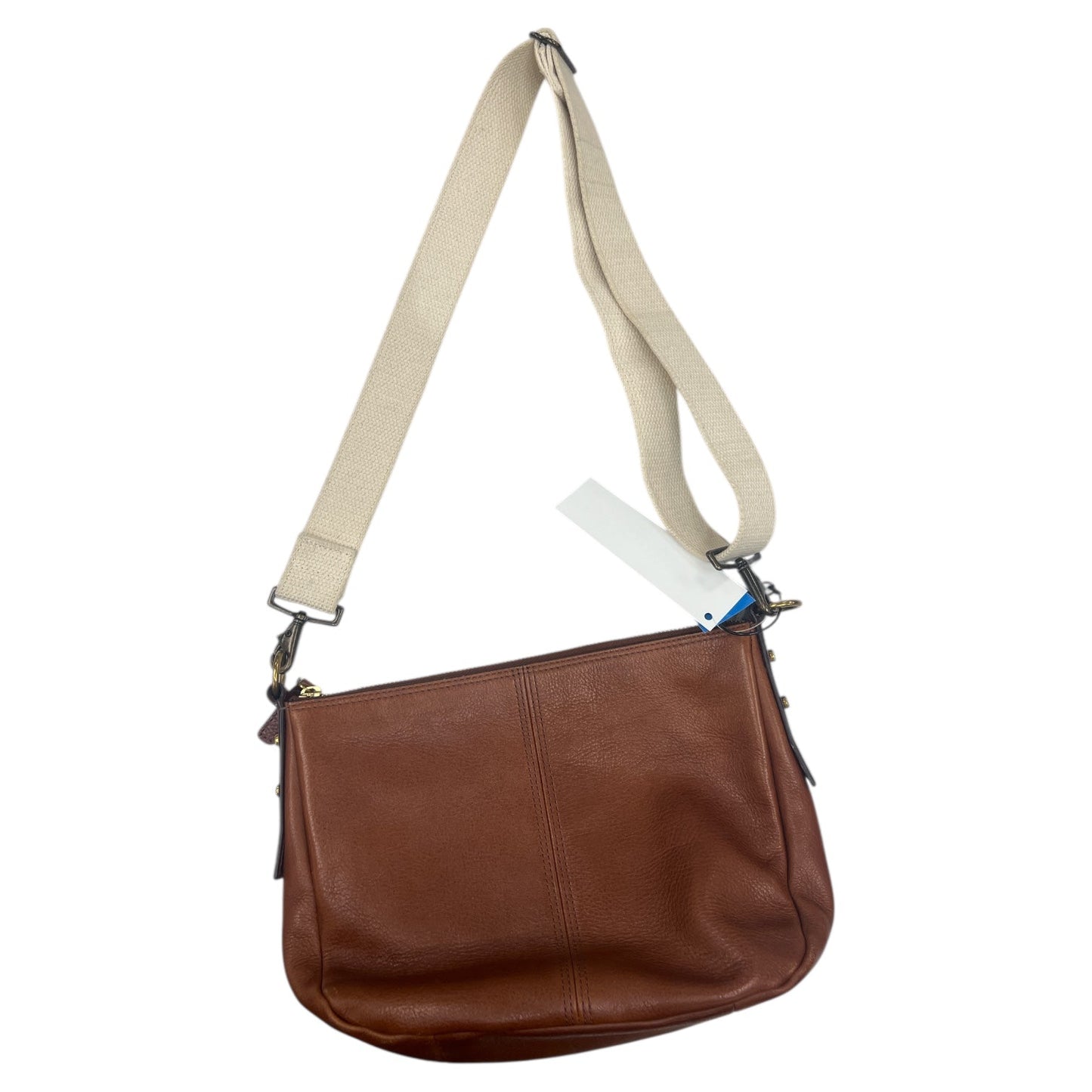 Crossbody Leather By Fossil In Brown, Size:Medium