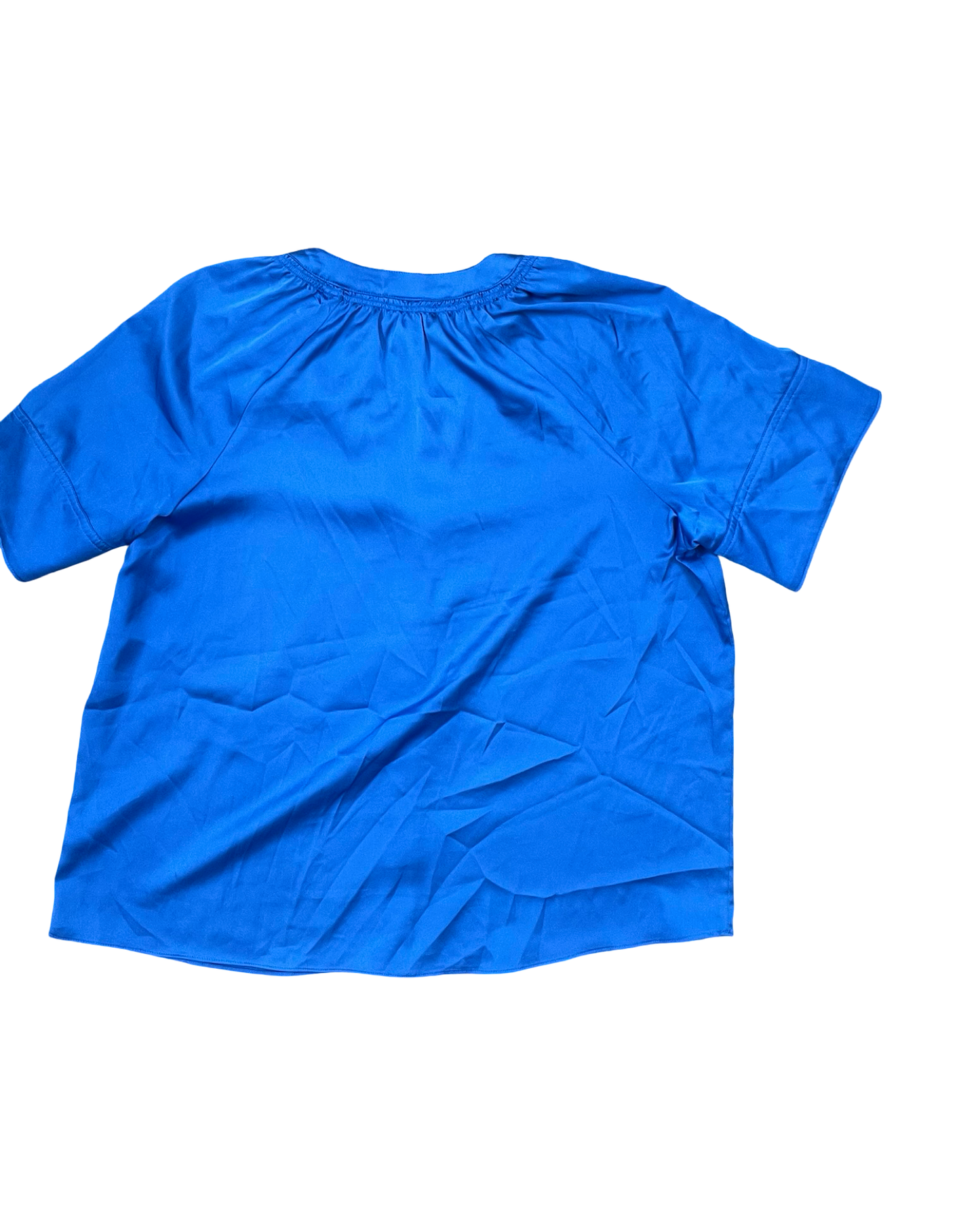 Blouse Ss By Worthington In Blue, Size:L