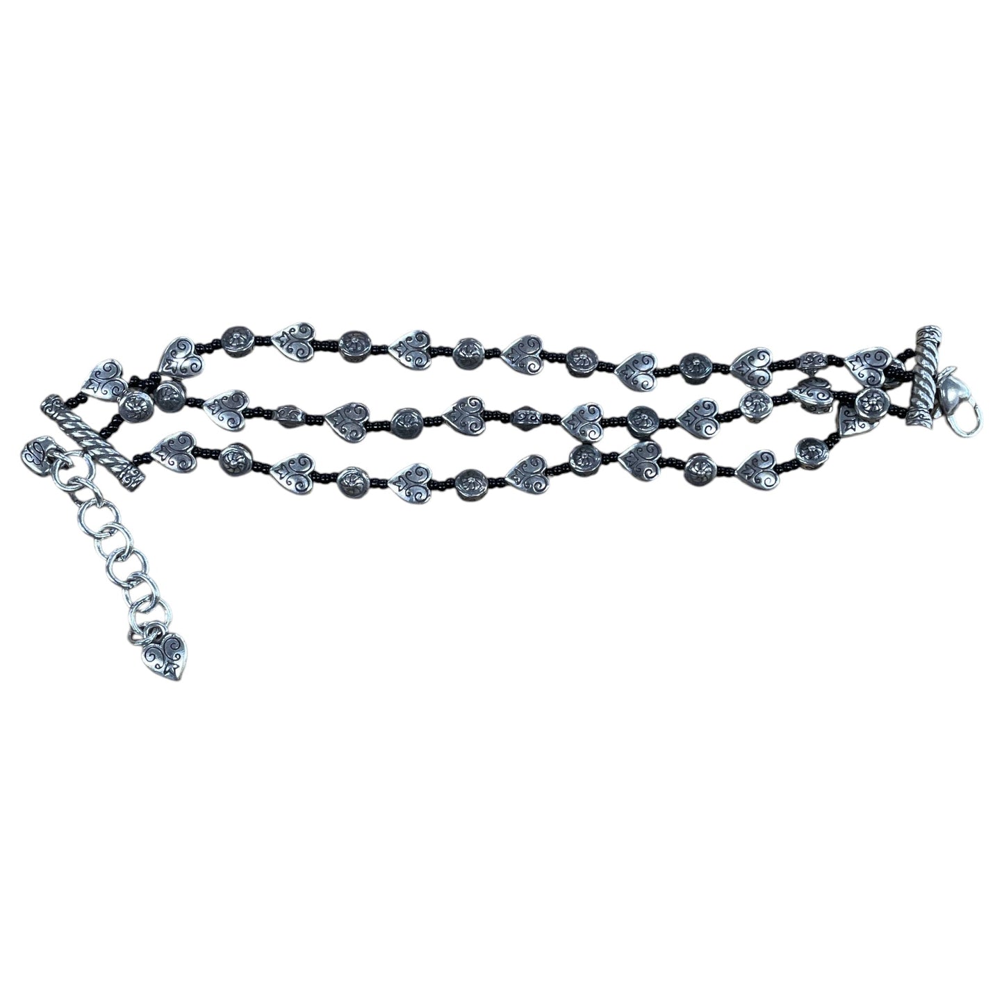 Bracelet Sterling Silver By Brighton In Black & Silver